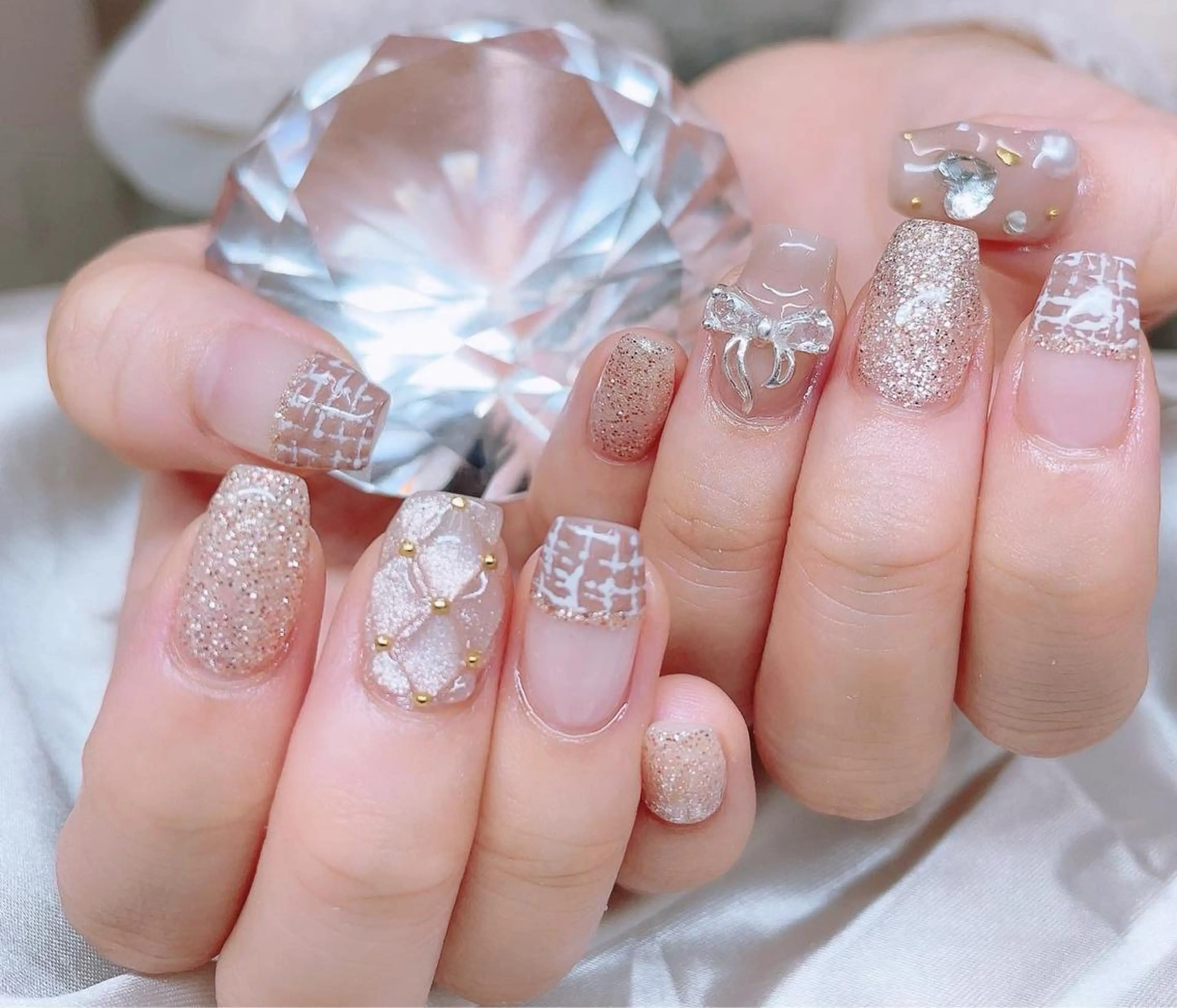 ネイル 入学式 フレンチネイル ジェルネイル グラデーション 卒業式 Lilas Nailのネイルデザイン