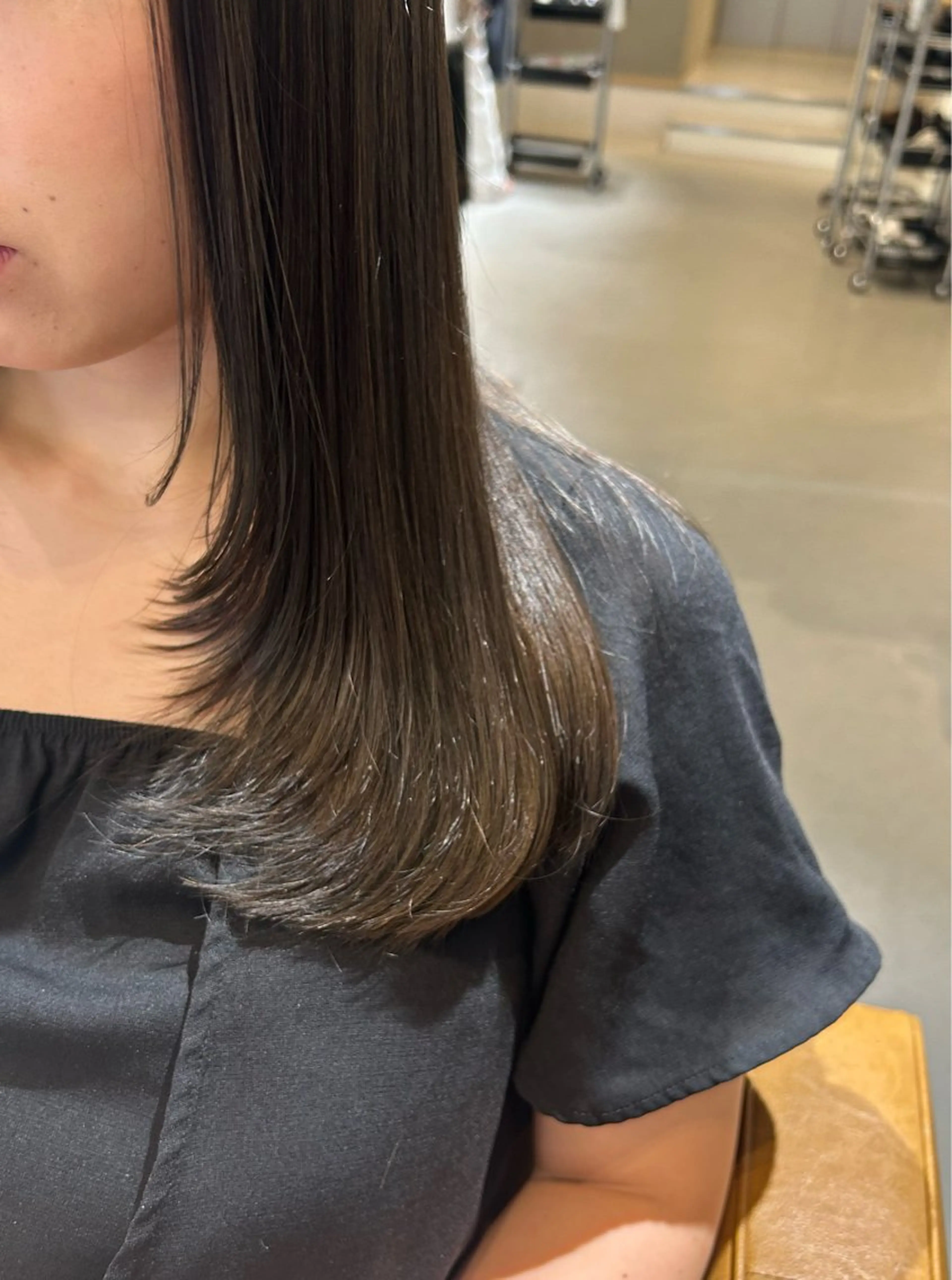 ロング レイヤーカット ヘアカラー トリートメント 艶髪/韓国風🤍🖤 小林実央‎のヘアスタイル