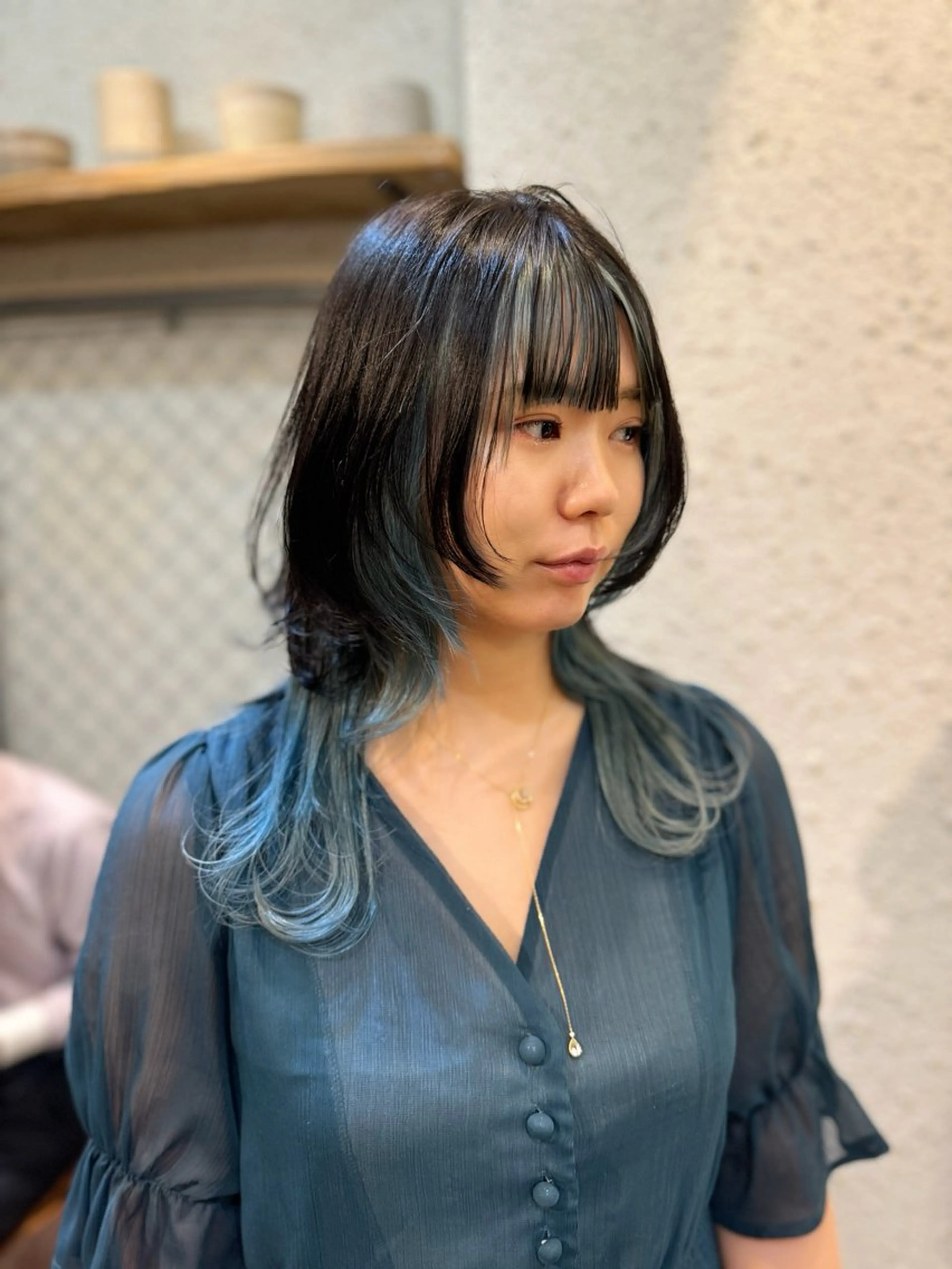 セミロング カラー ウルフカット 〽️magico/ ウルフDaiki〽️のヘアスタイル