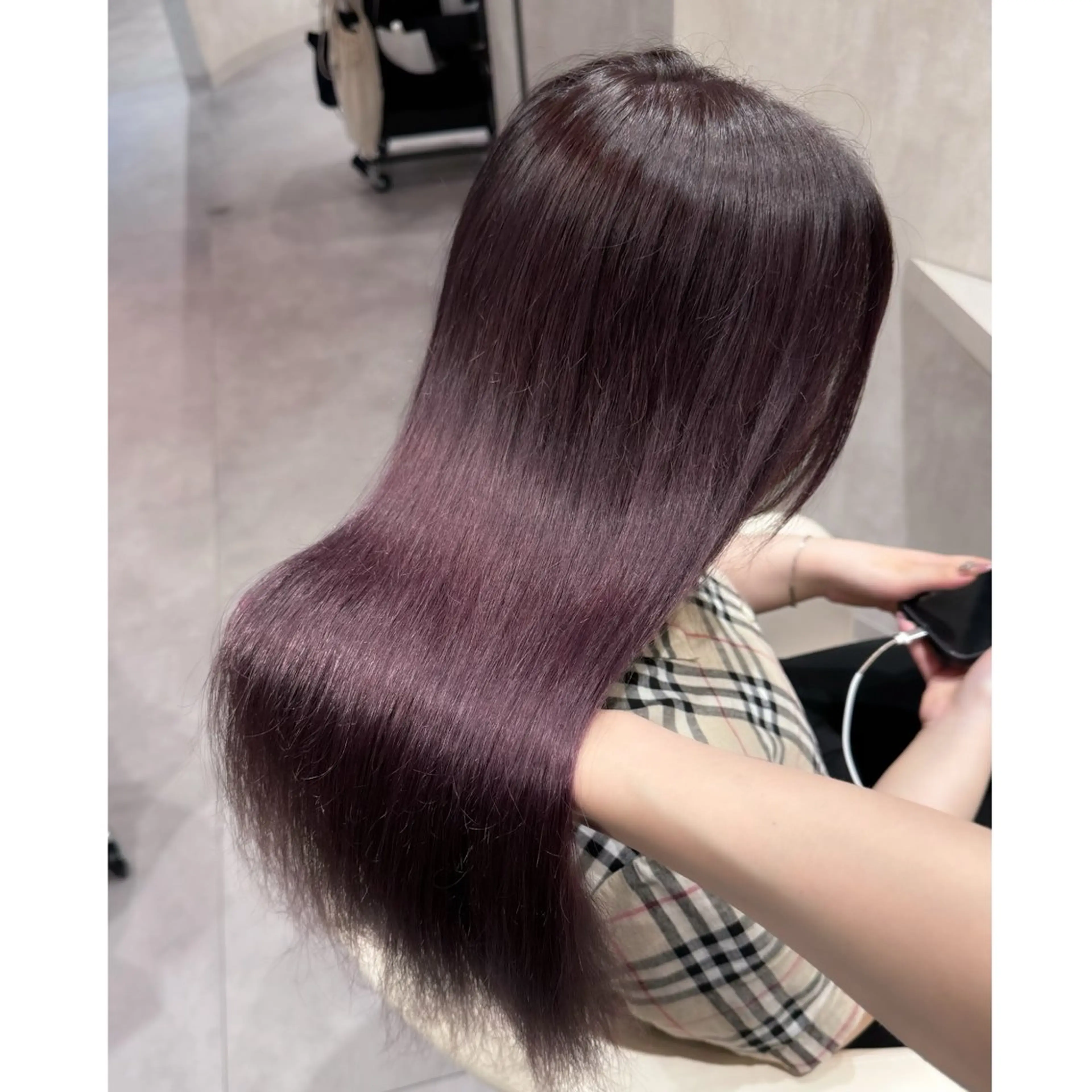 ロング カラー ブリーチ ヘアカラー miyu /トレンド カラー×艶髪のヘアスタイル