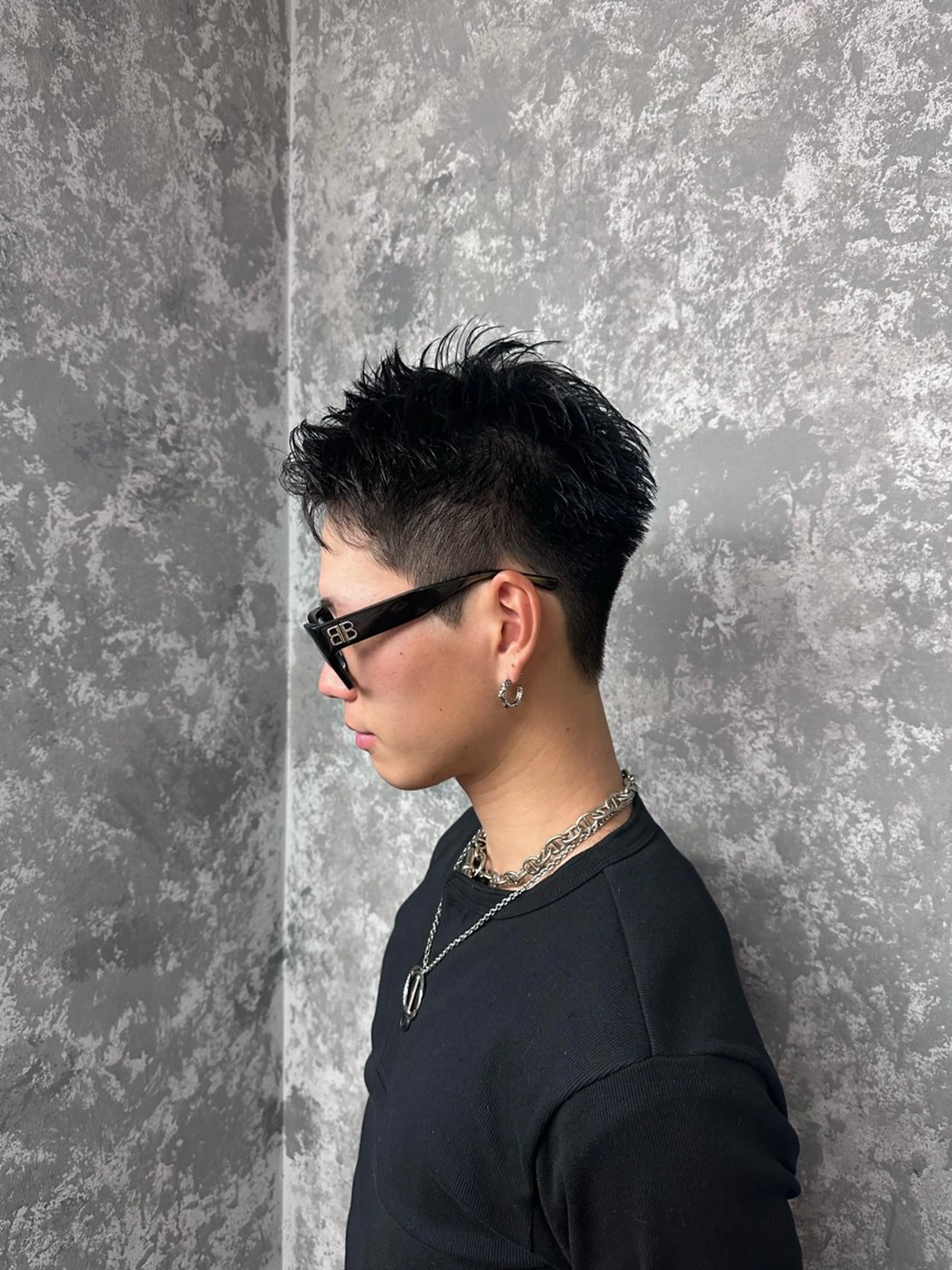 ショート メンズ ショートヘア 🩵つなぎショート✨ パーマスタイル みくのヘアスタイル