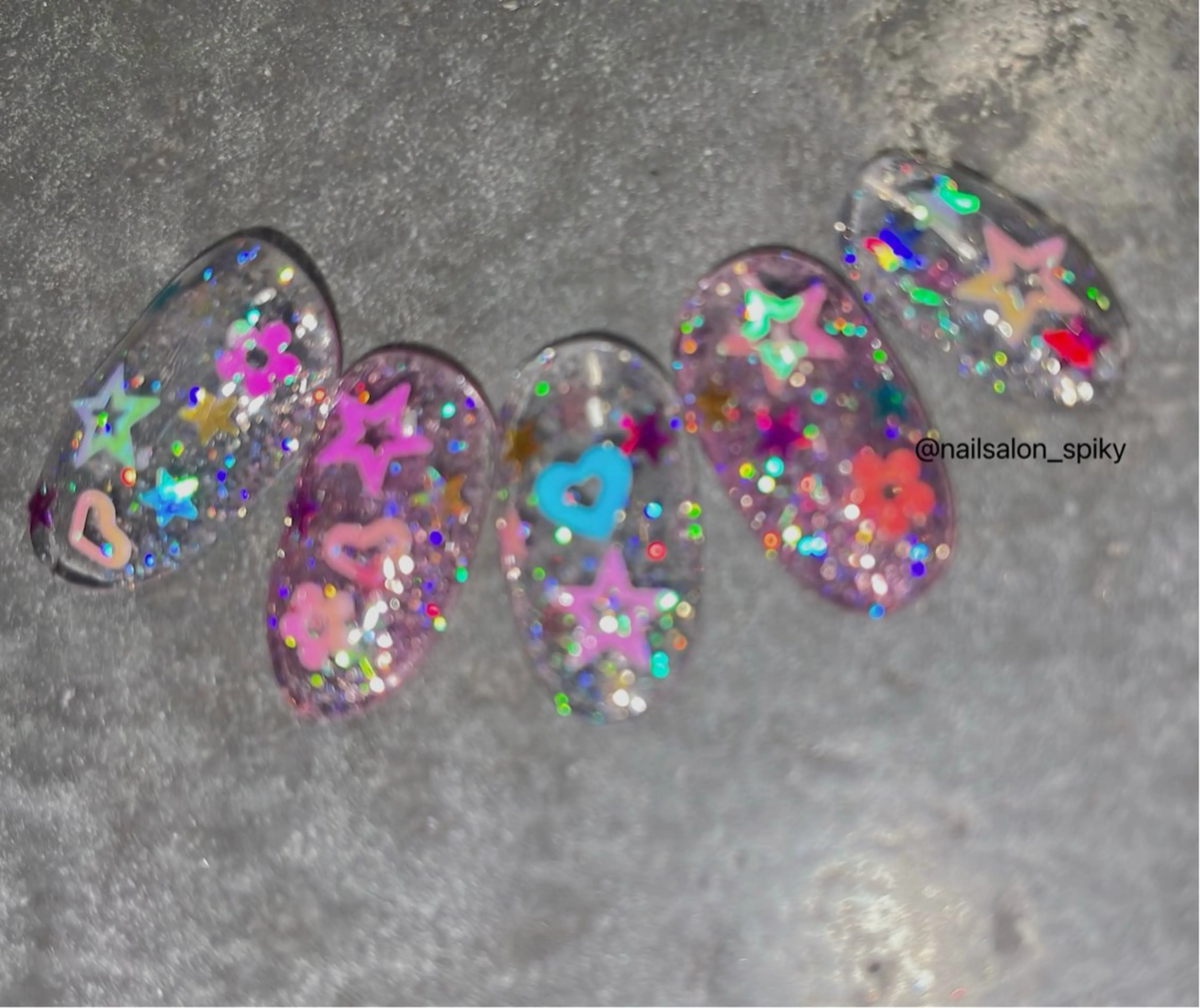 ネイル Spiky とうげ ふうかのネイルデザイン