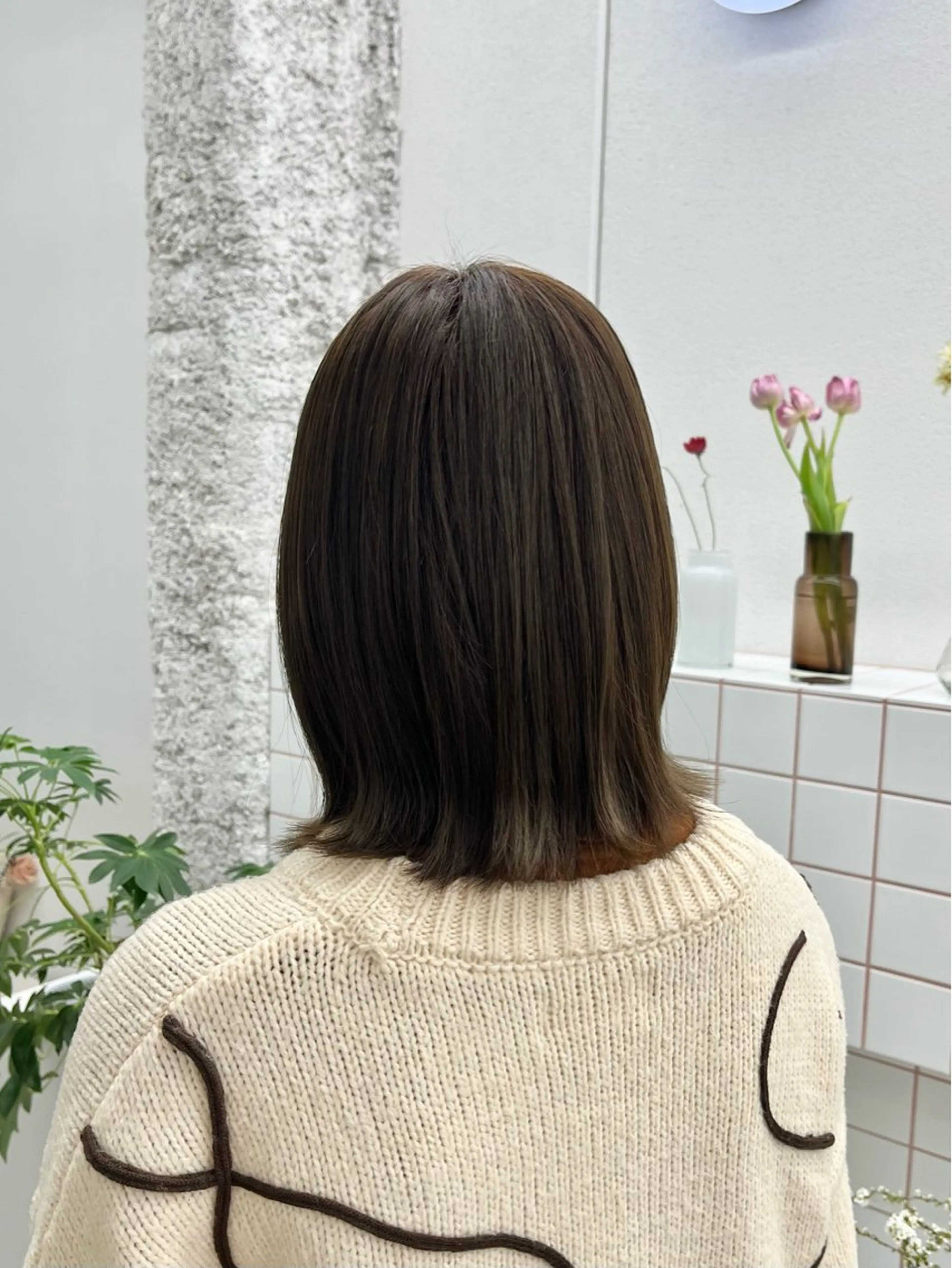 ショート カラー ヘアカラー トリートメント 🌼花屋併設🌼 木下奈々望のヘアスタイル