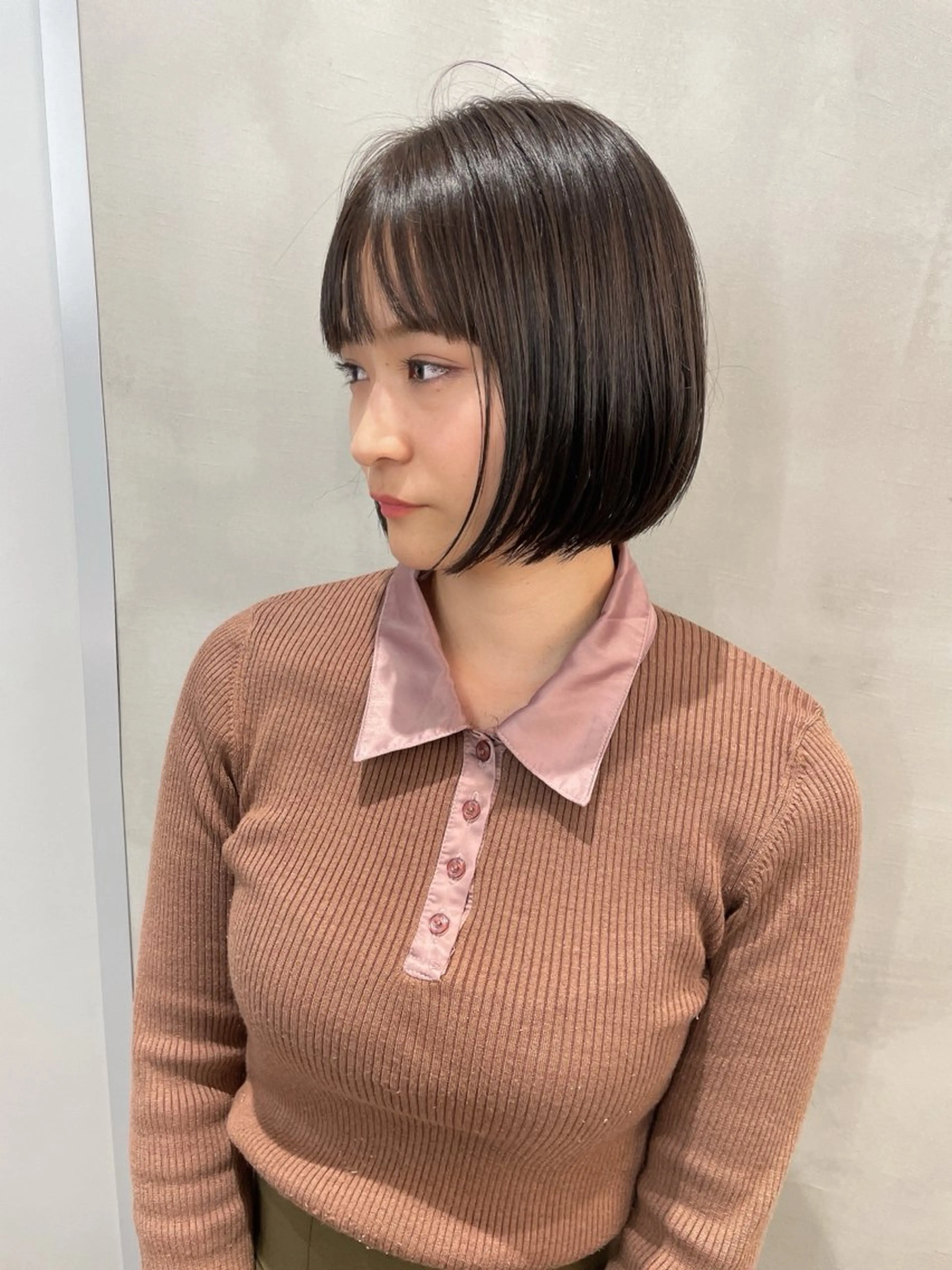 ミディアム ボブ kaito /都立大学herのヘアスタイル