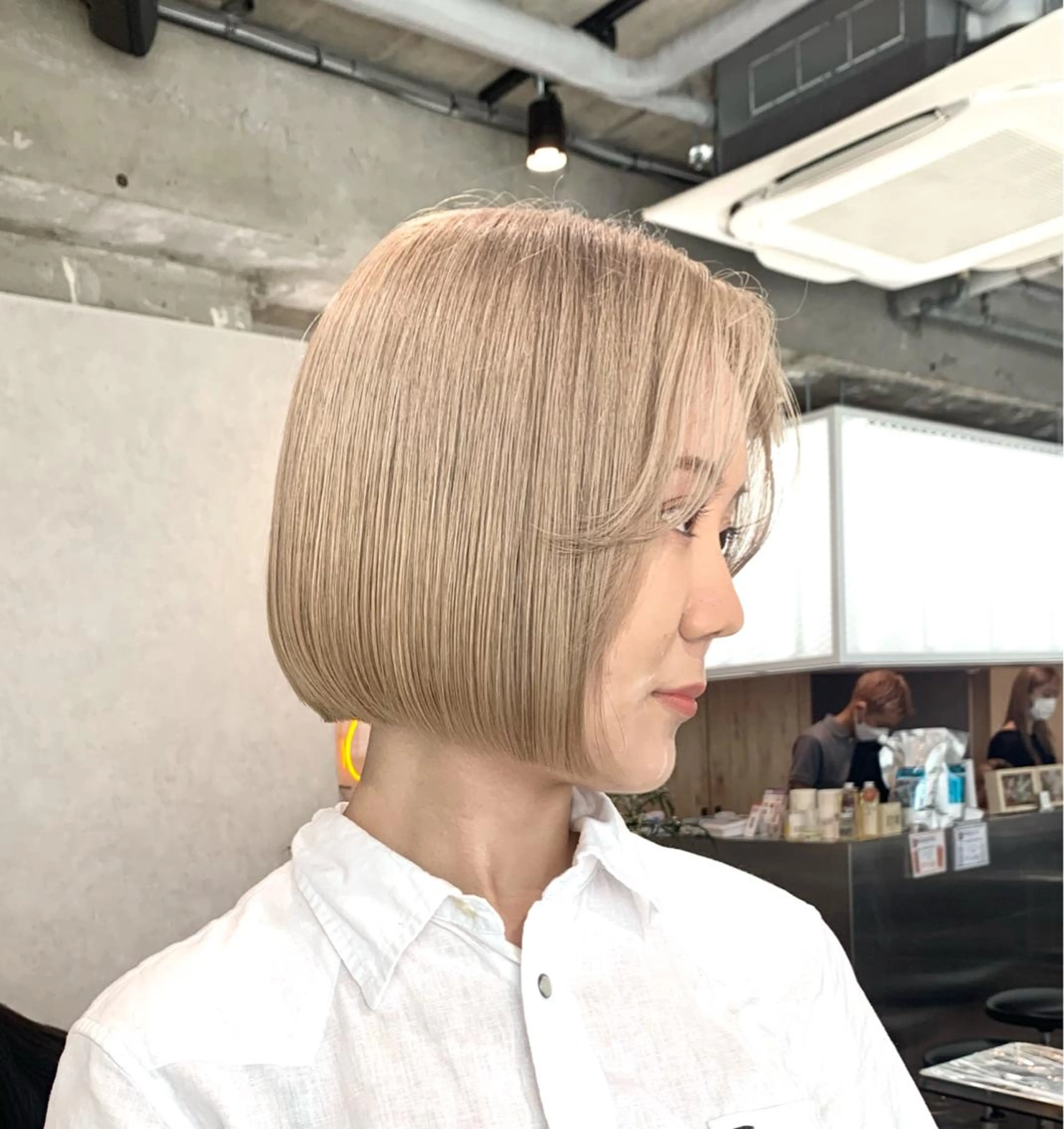 ミディアム カラー ヘアカラー お洒落カジュアル🍃 まなとのヘアスタイル
