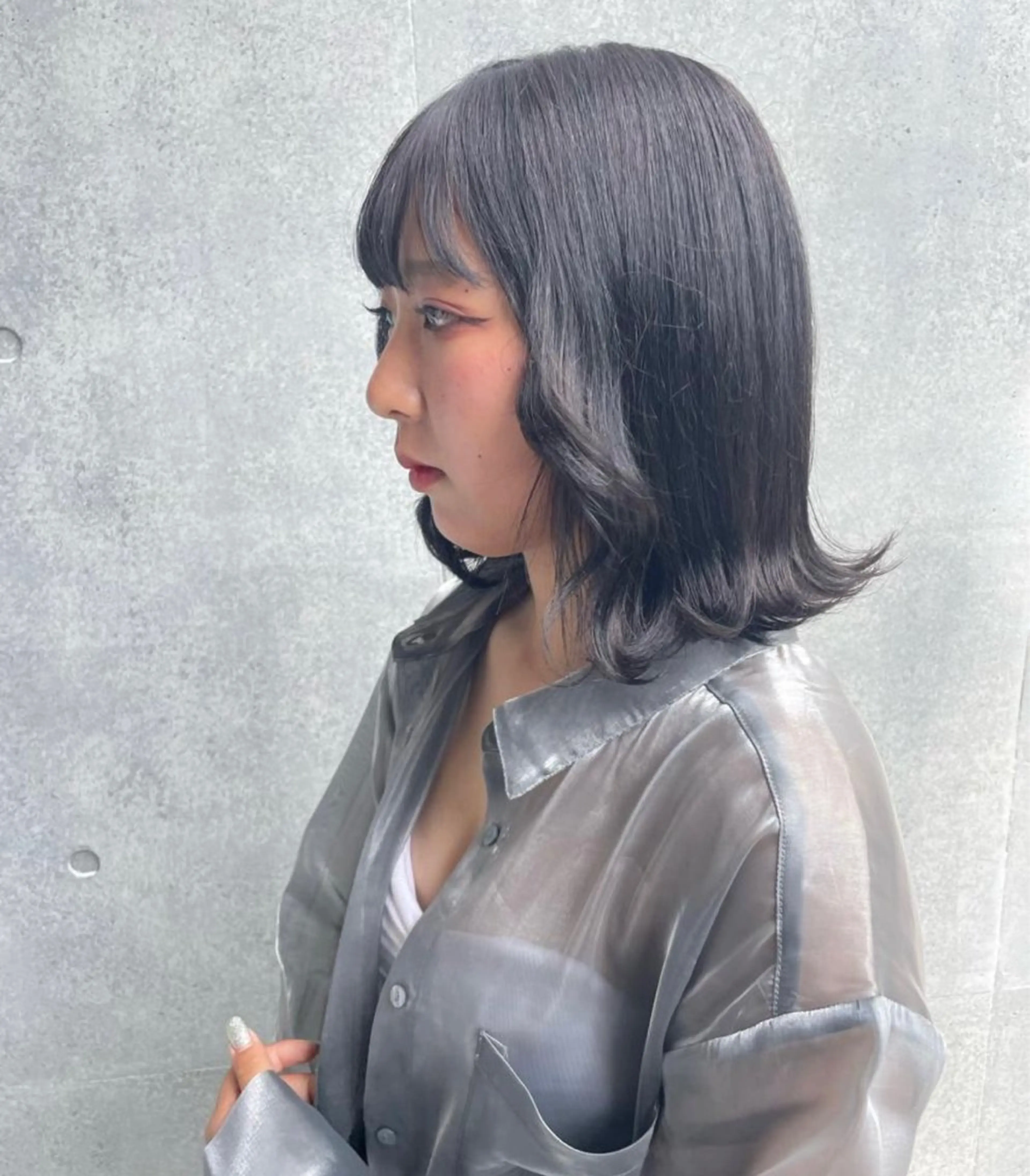 ミディアム カラー 🌈メンズパーマ🌈 メンズカットアリサのヘアスタイル