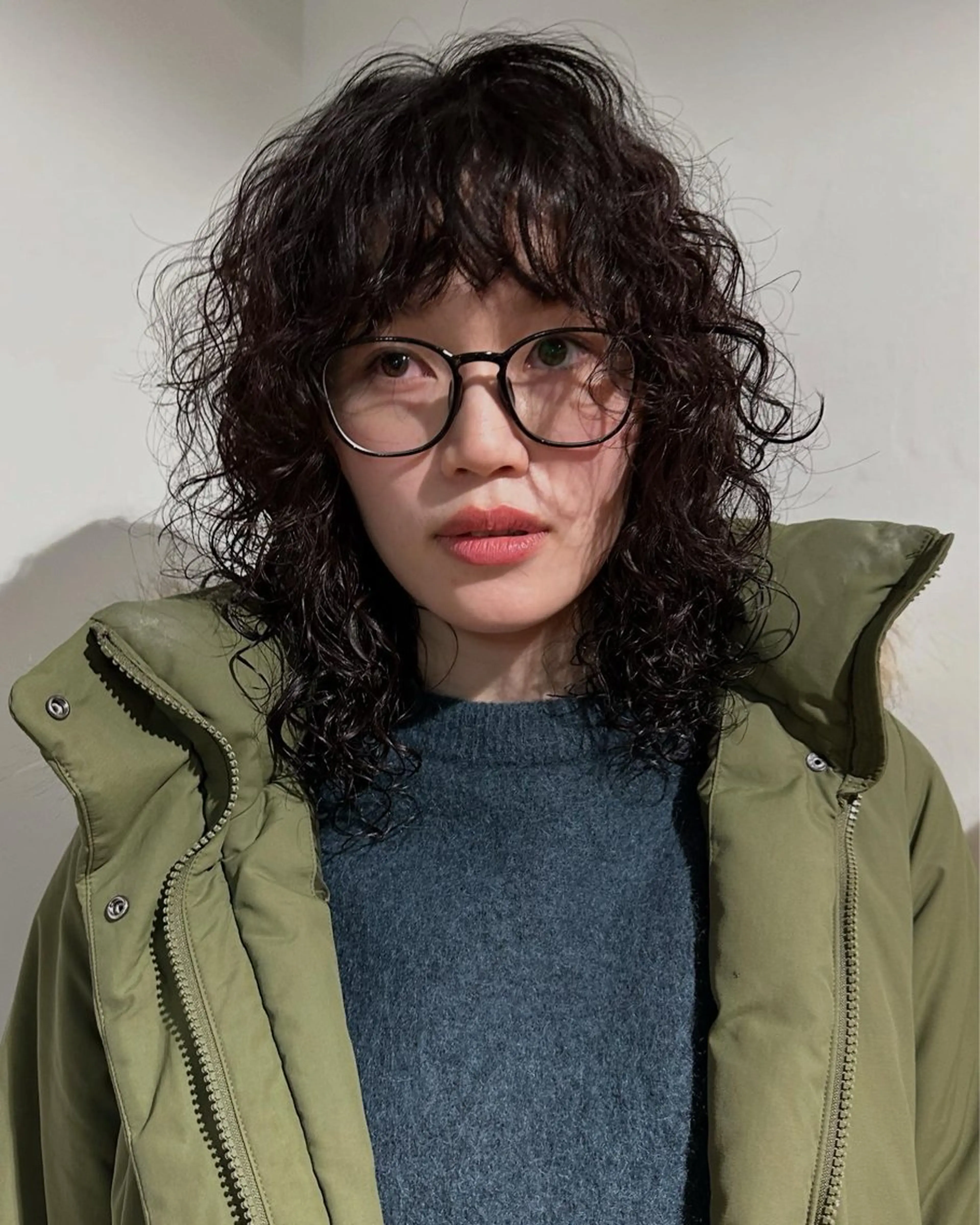 セミロング パーマ カット パーマ 🎀オイダイラ モモカ🎀のヘアスタイル