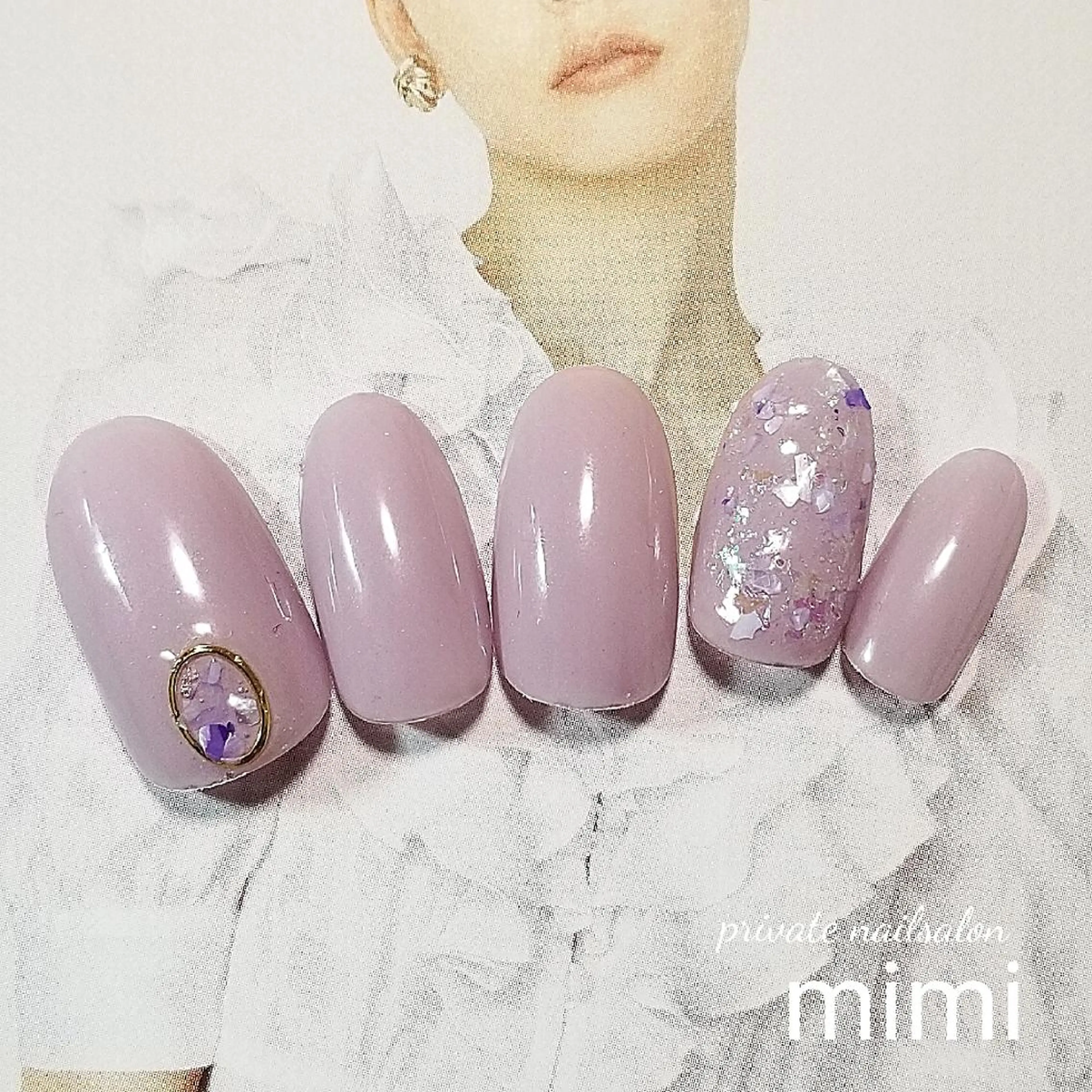 ネイル シンプルネイル 博多ネイル ｍｉｍｉのネイルデザイン