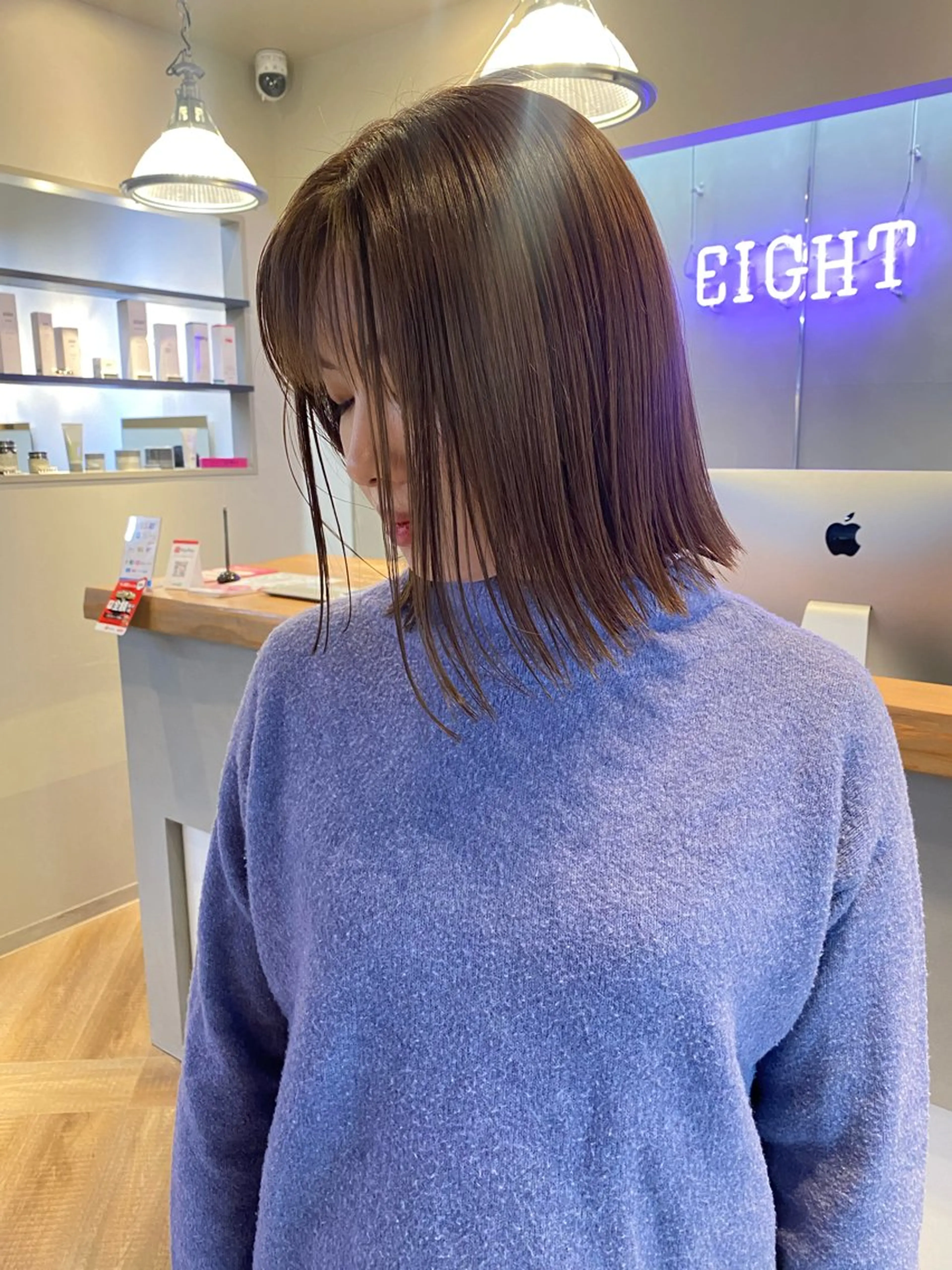 ショート カラー カット ヘアカラー 白髪ぼかしハイライト ／レイヤー中島啓太のヘアスタイル