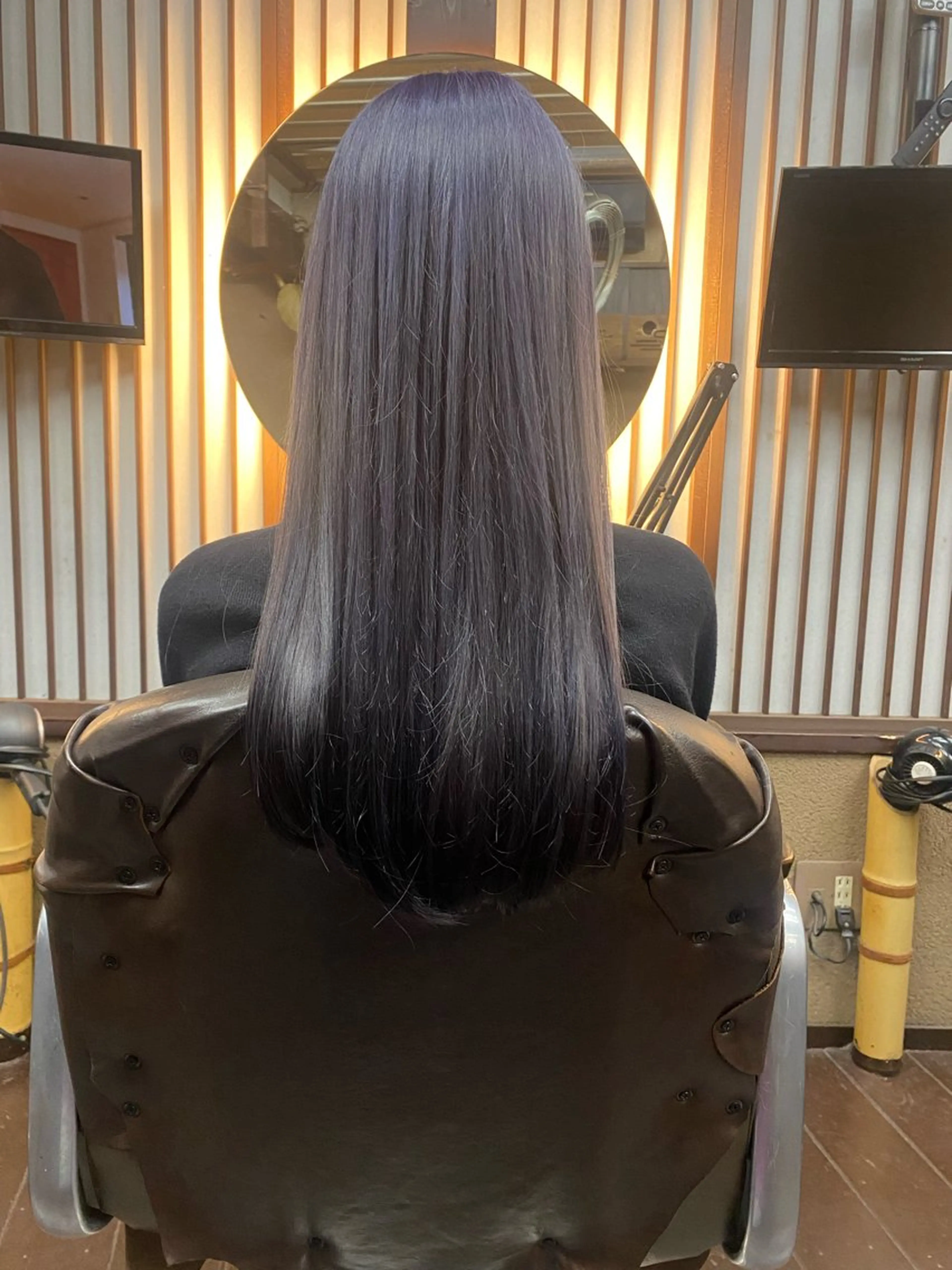 ロング ヘアカラー 寺島 希乃佳のヘアスタイル