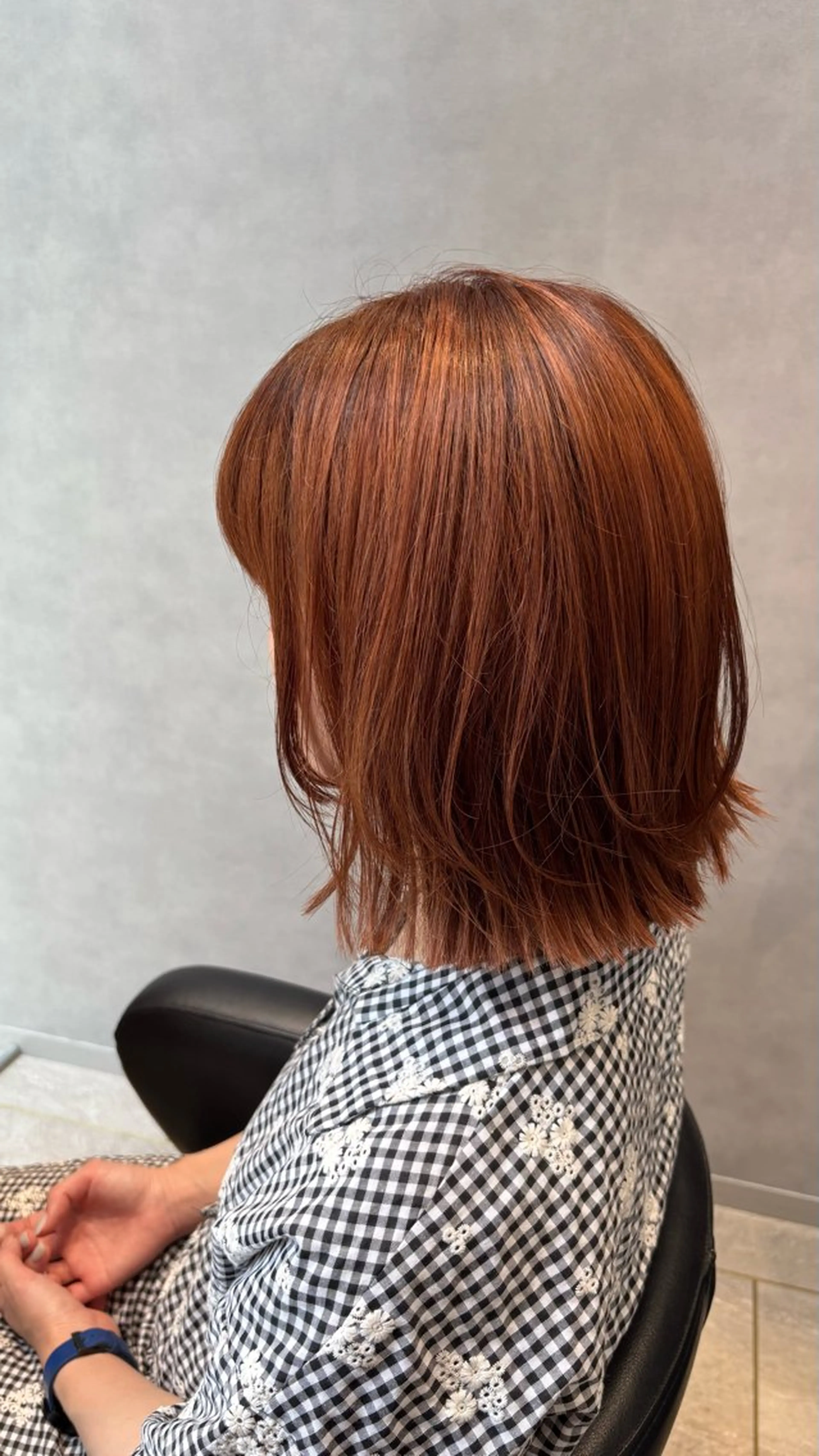 ショート カラー ブラウンカラー オレンジ オレンジブラウン デザインカラー /aiのヘアスタイル