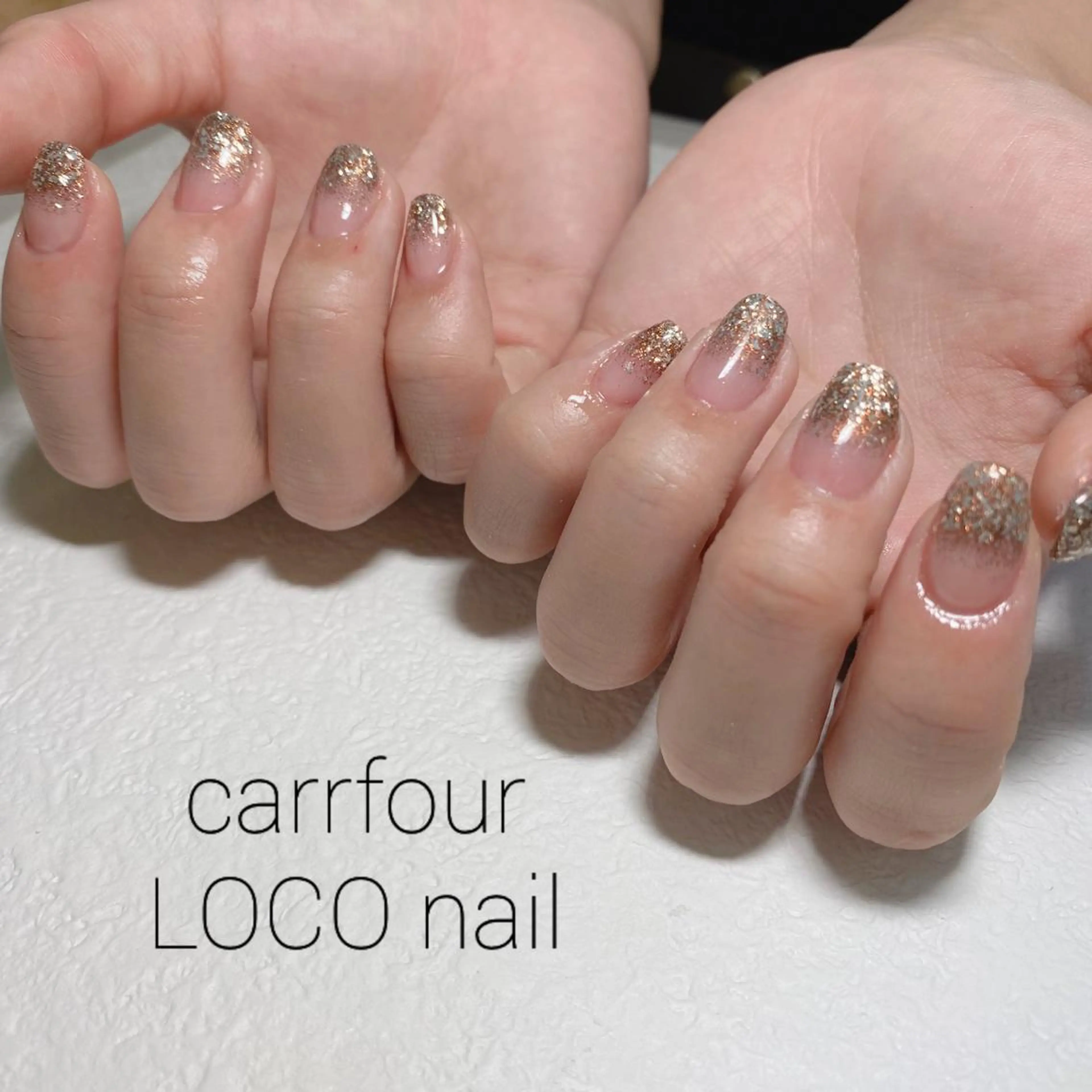 ネイル ラメ(グリッター) ラメグラデーション 中村 麻衣のネイルデザイン