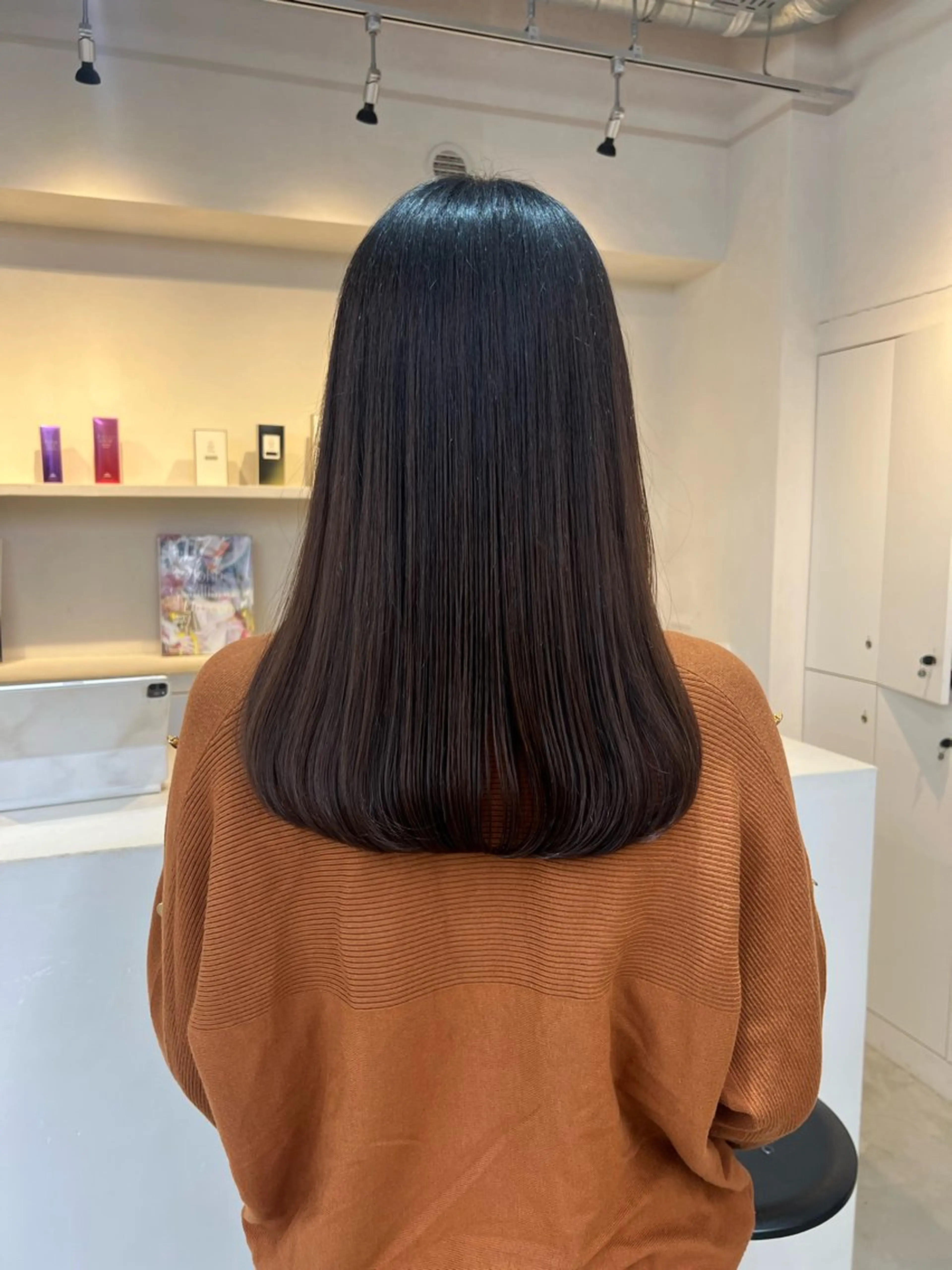 セミロング カット トリートメント 表参道/kozue/ 艶髪/髪質改善のヘアスタイル