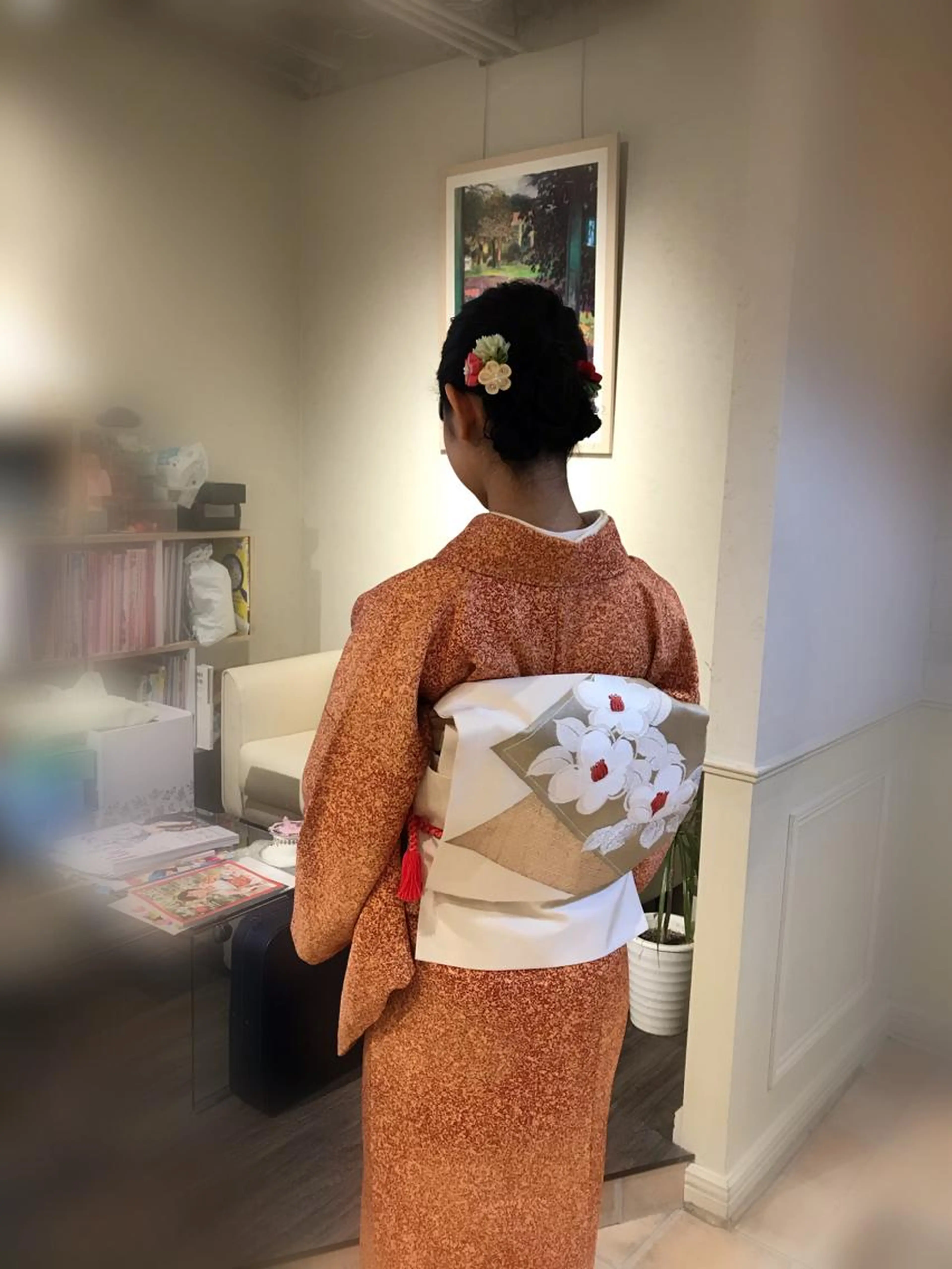 訪問着☆つけ下げ☆小紋☆着付けのみ　留袖は＋1100円の写真