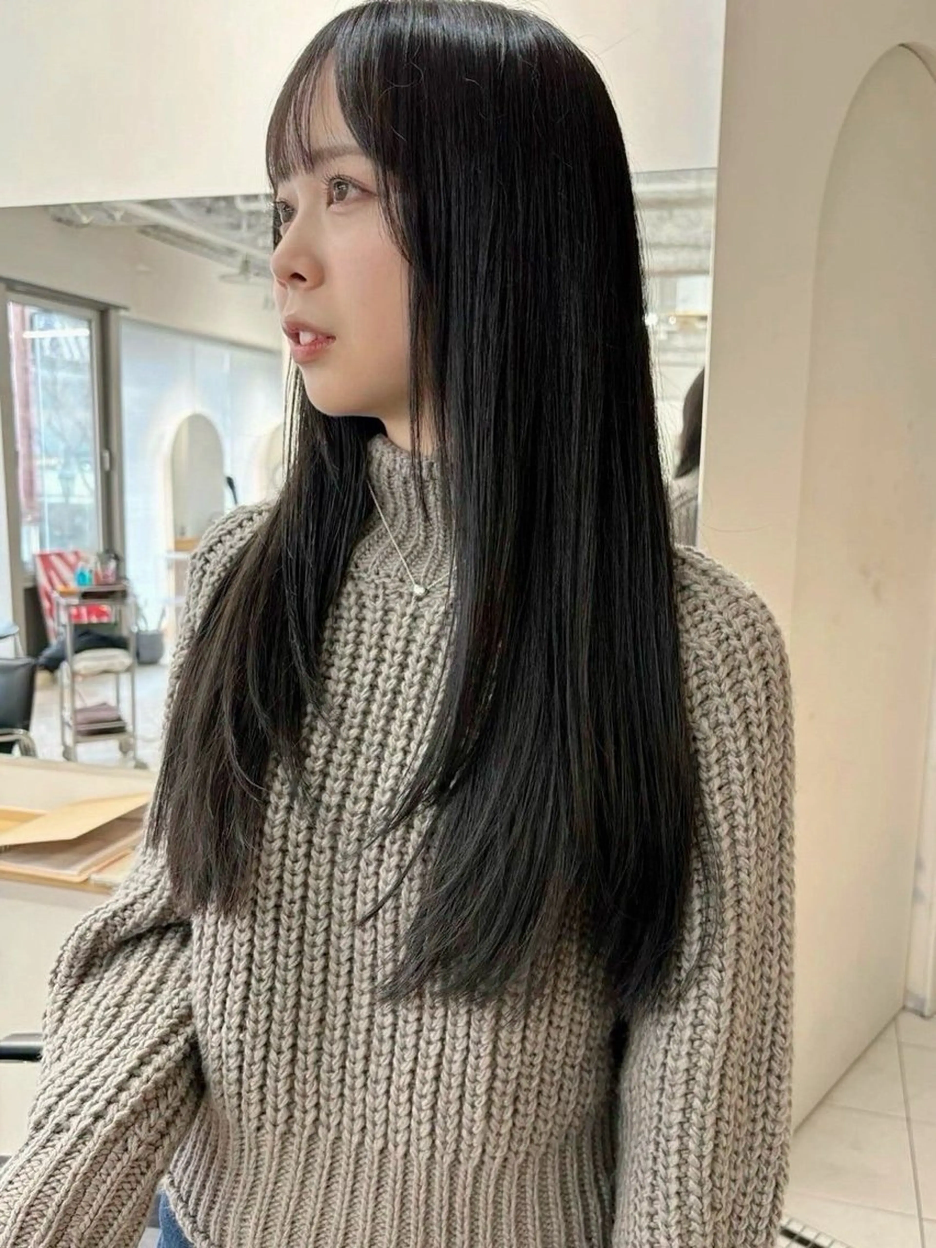 ロング 市原亮/塩釜口/ ツイスパ/波巻きのヘアスタイル