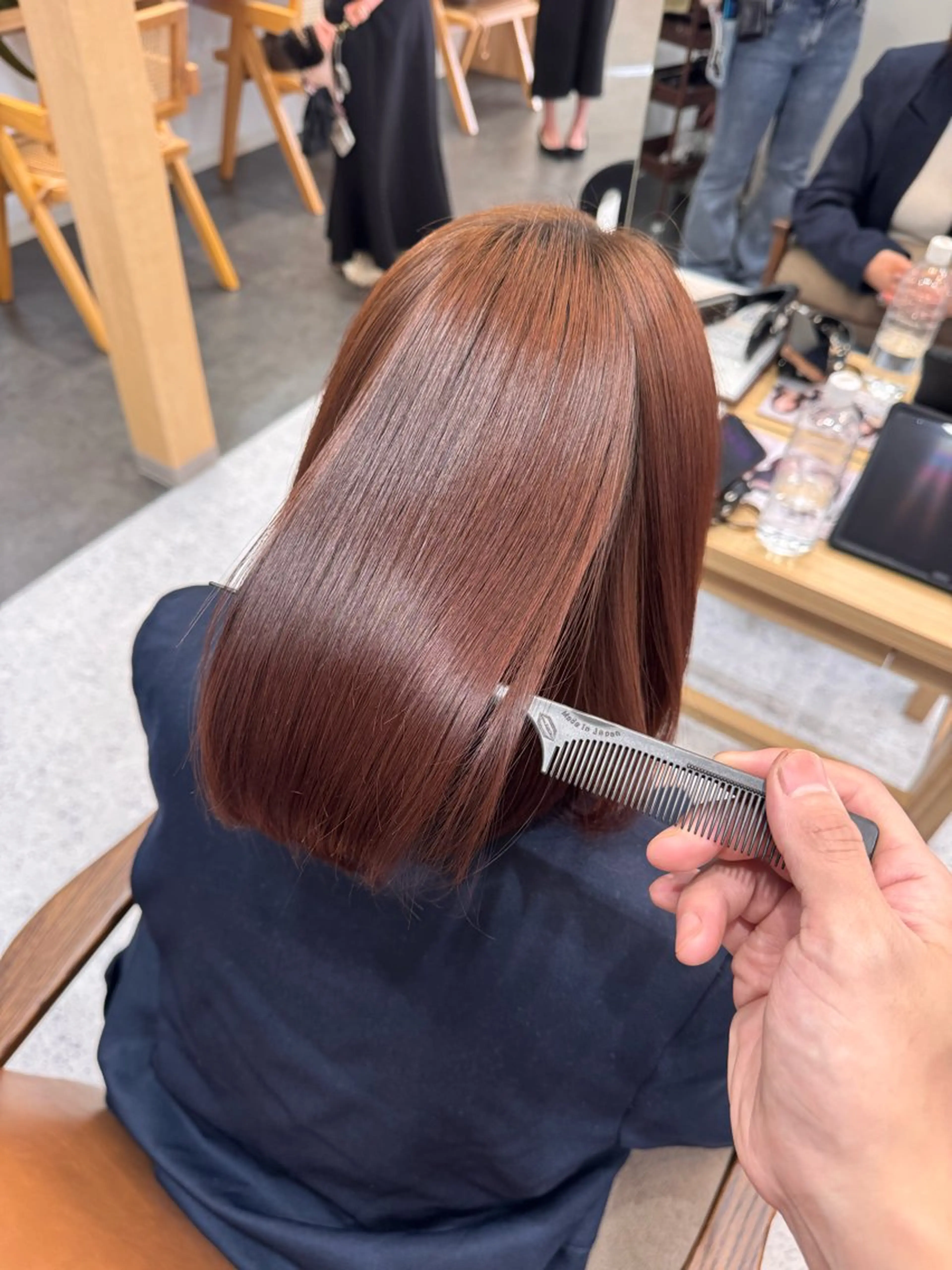 セミロング カラー 𝐌𝐀𝐑𝐔𝐈 𝐌𝐈𝐓𝐎🫧のヘアスタイル
