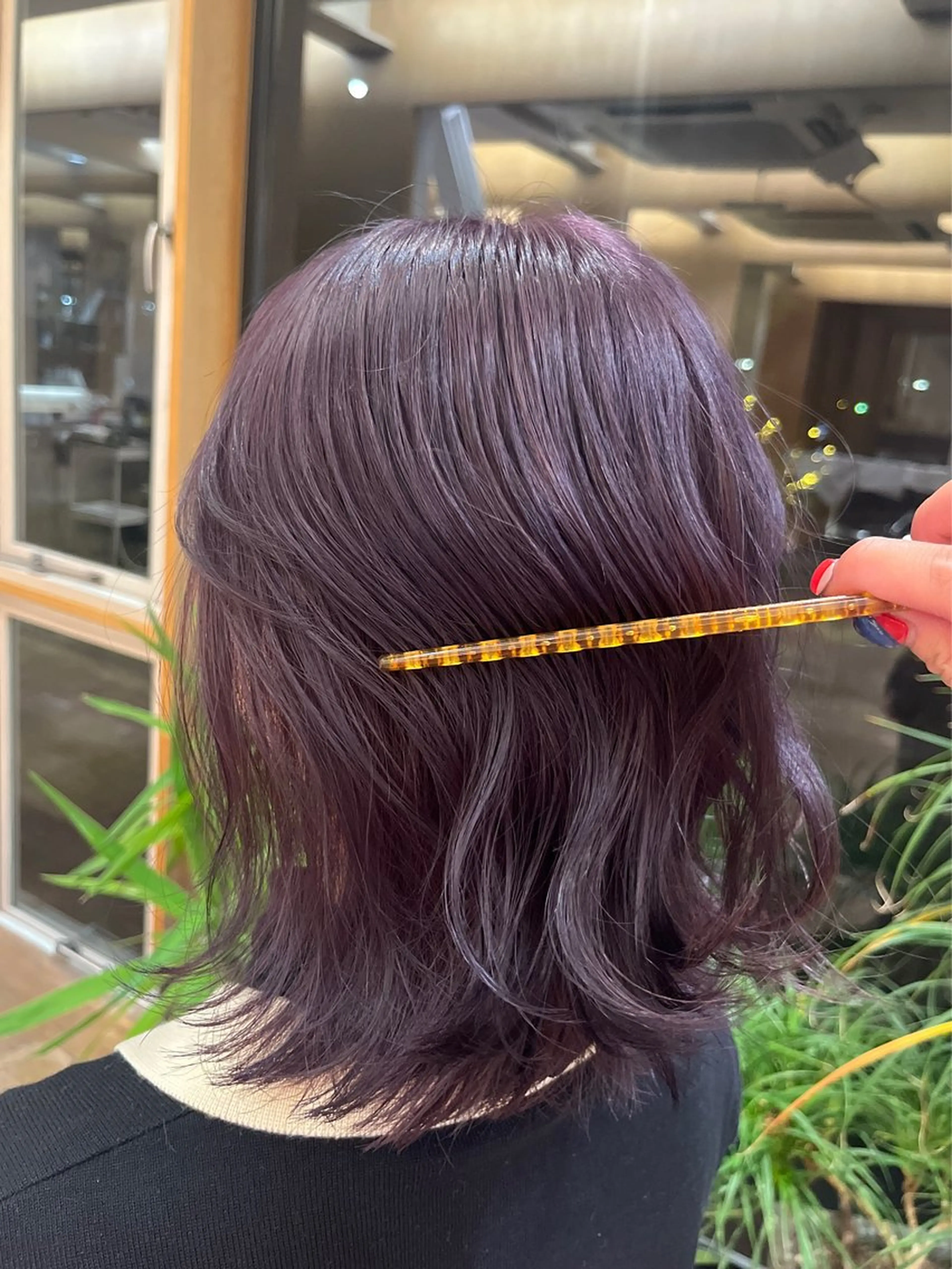 ミディアム カラー ブリーチ ダブルカラー ブリーチなしカラー マリナ /パーマスタイル★のヘアスタイル