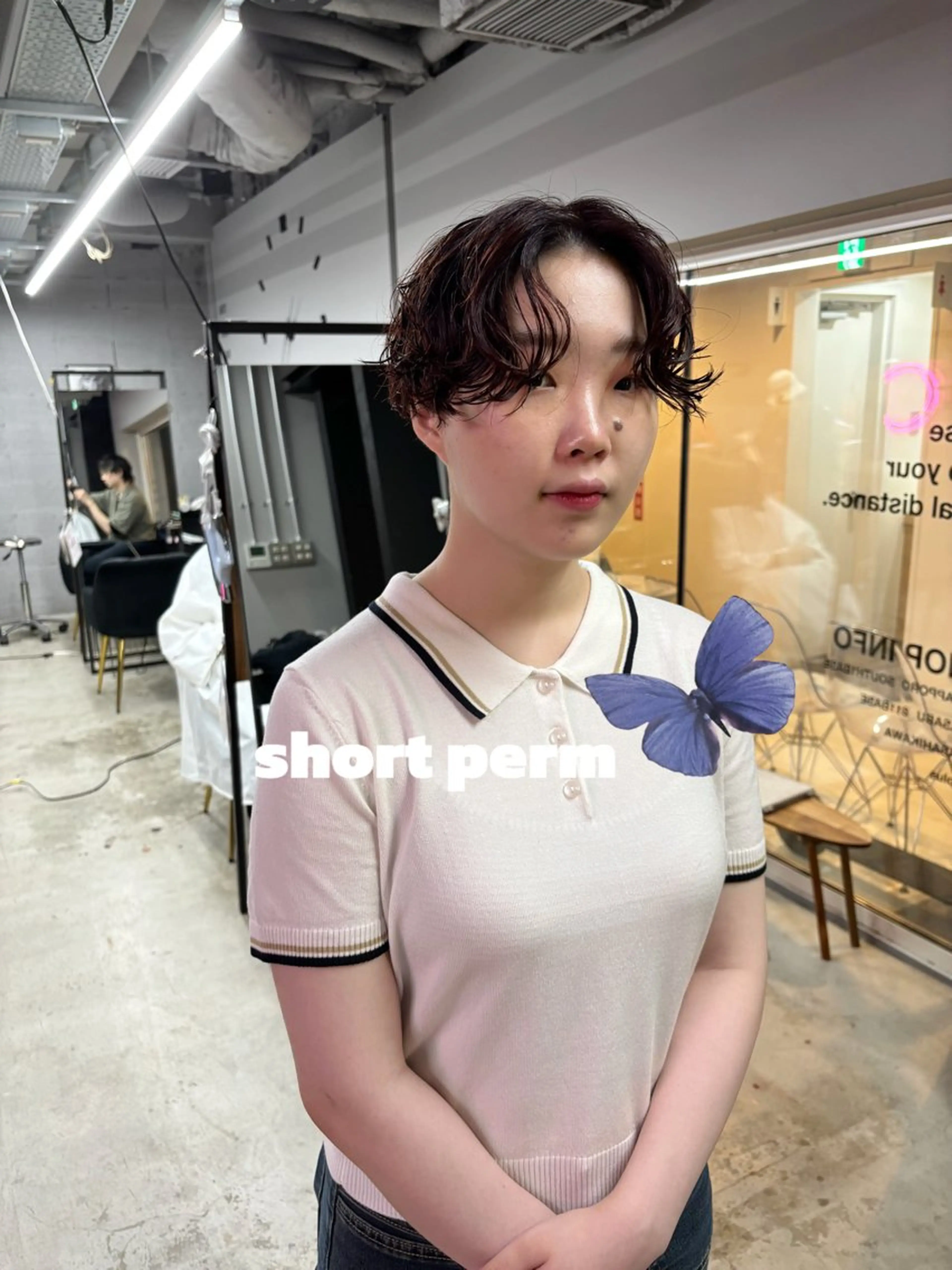 ショート パーマ ショートヘア パーマ 札幌パーマ/ レイヤー/後藤海音のヘアスタイル