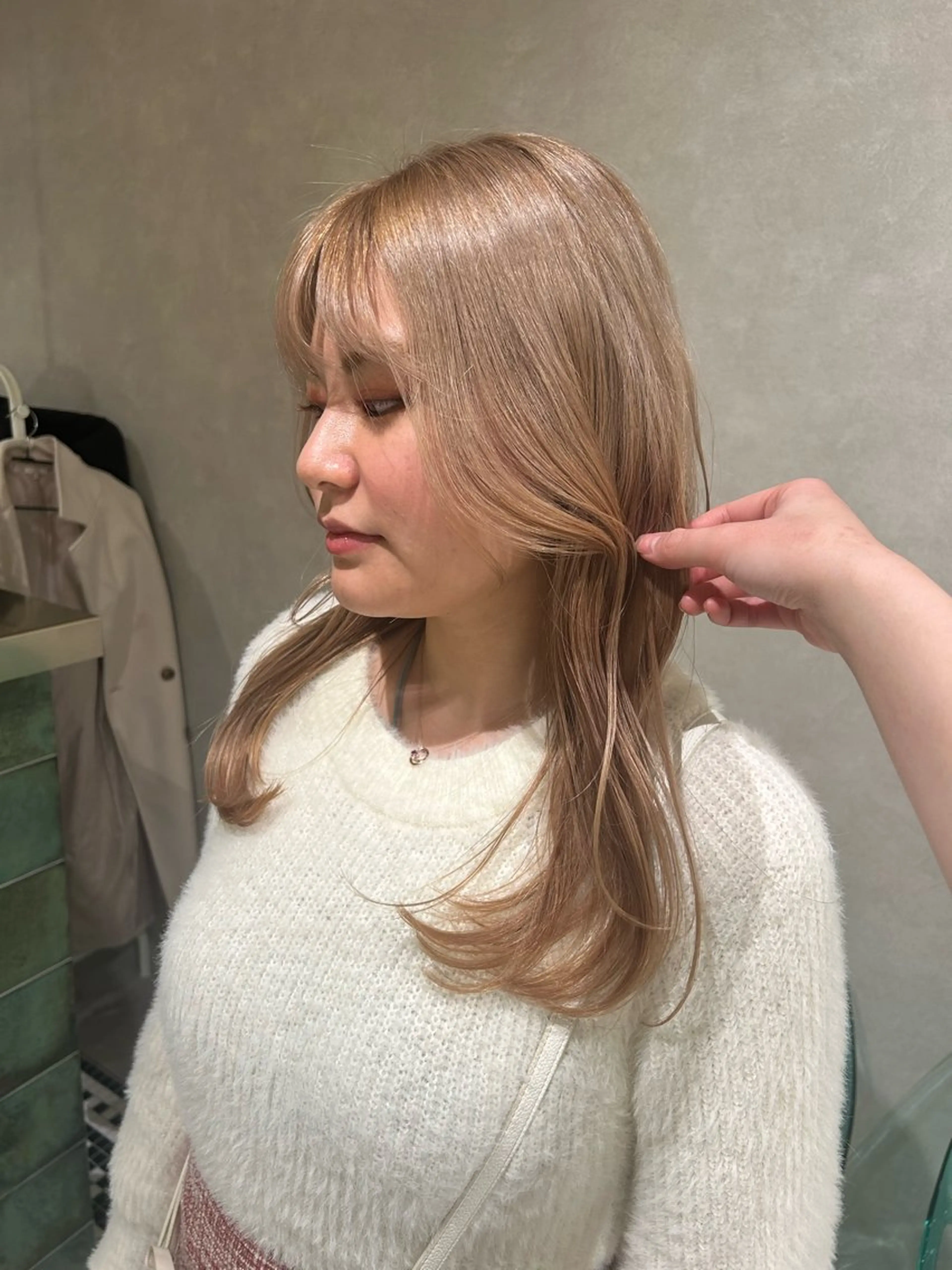 ミディアム レイヤーカット メンズカット　ゆめのヘアスタイル