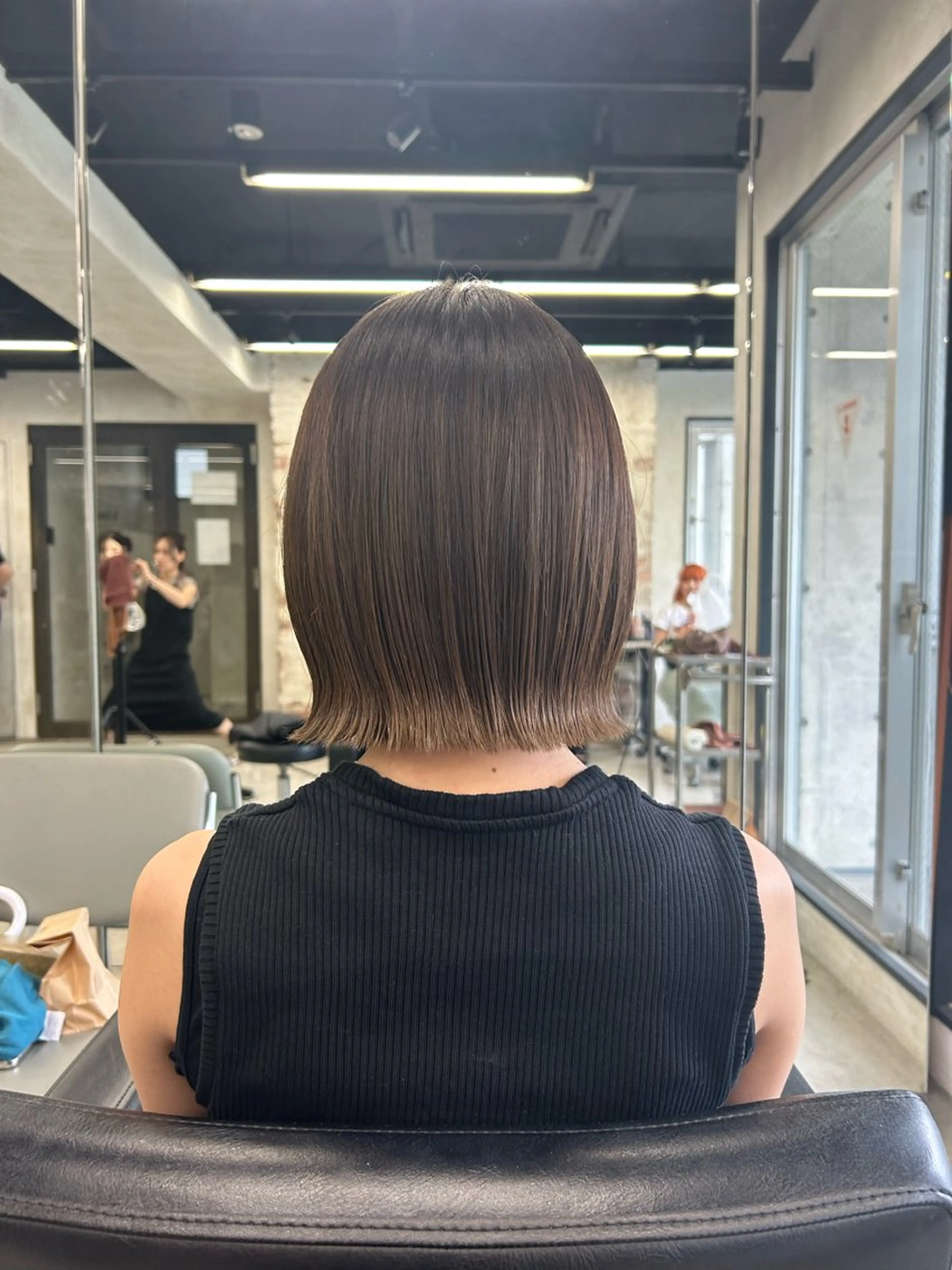 ショート カラー ベージュカラー オリーブベージュ ボブ 🌷MIREA🌷 LUANA 難波店のヘアスタイル