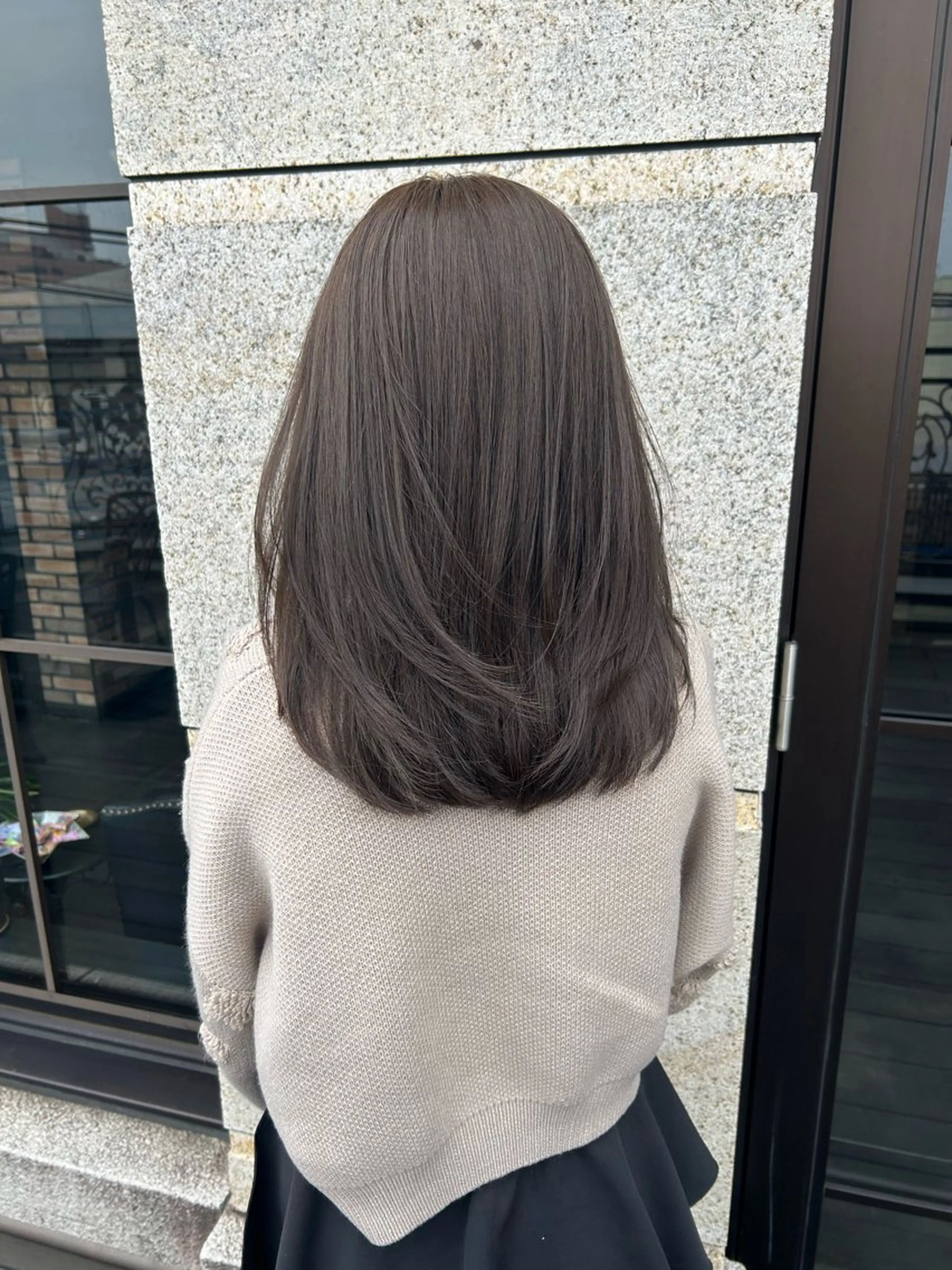 ミディアム カラー ヘアカラー トリートメント 【透明感カラー】 harunaのヘアスタイル