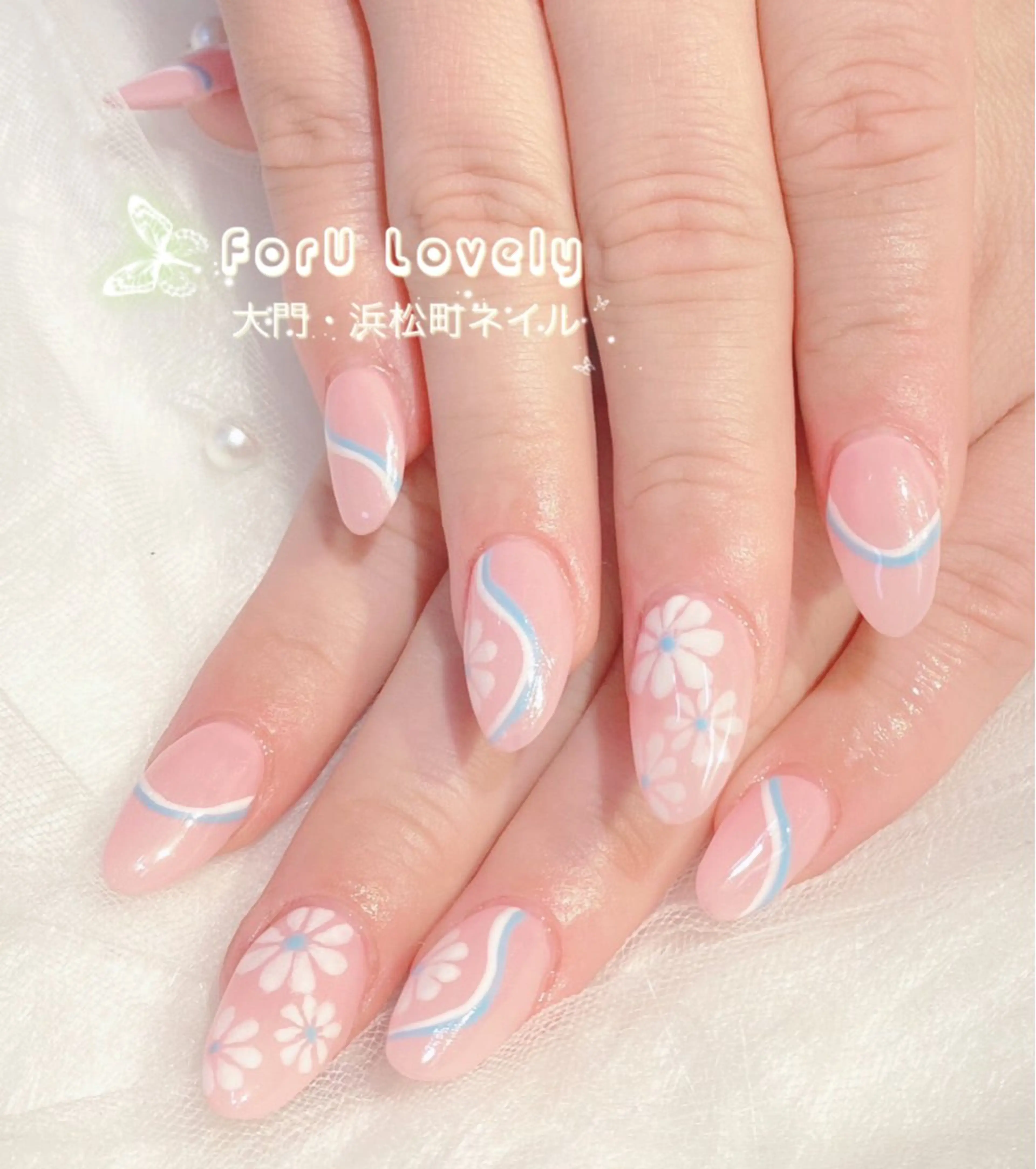 ネイル アートネイル 桜ネイル フットネイル フレンチネイル ジェルネイル ハンドネイル 大門浜松町 ネイルのネイルデザイン