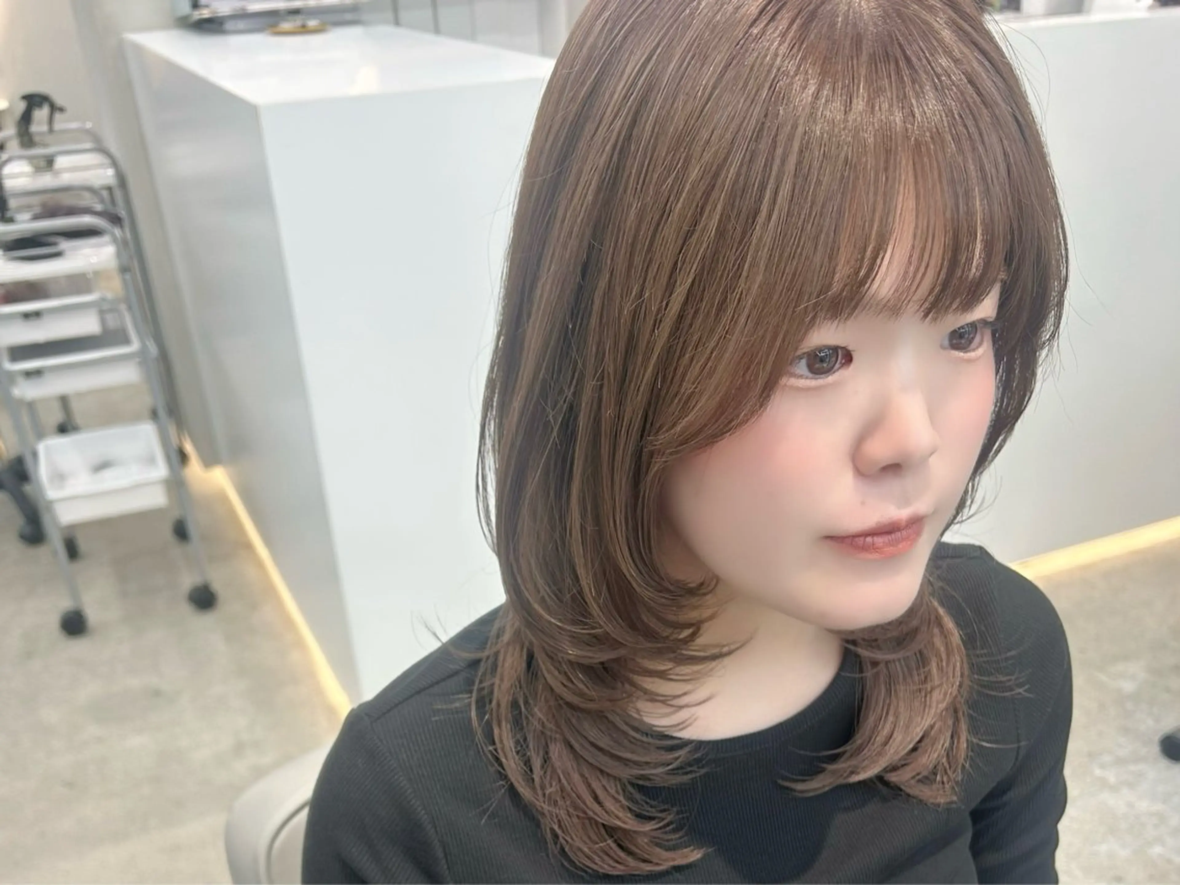 ミディアム 透明感×艶髪/ 韓国レイヤー/MIOのヘアスタイル