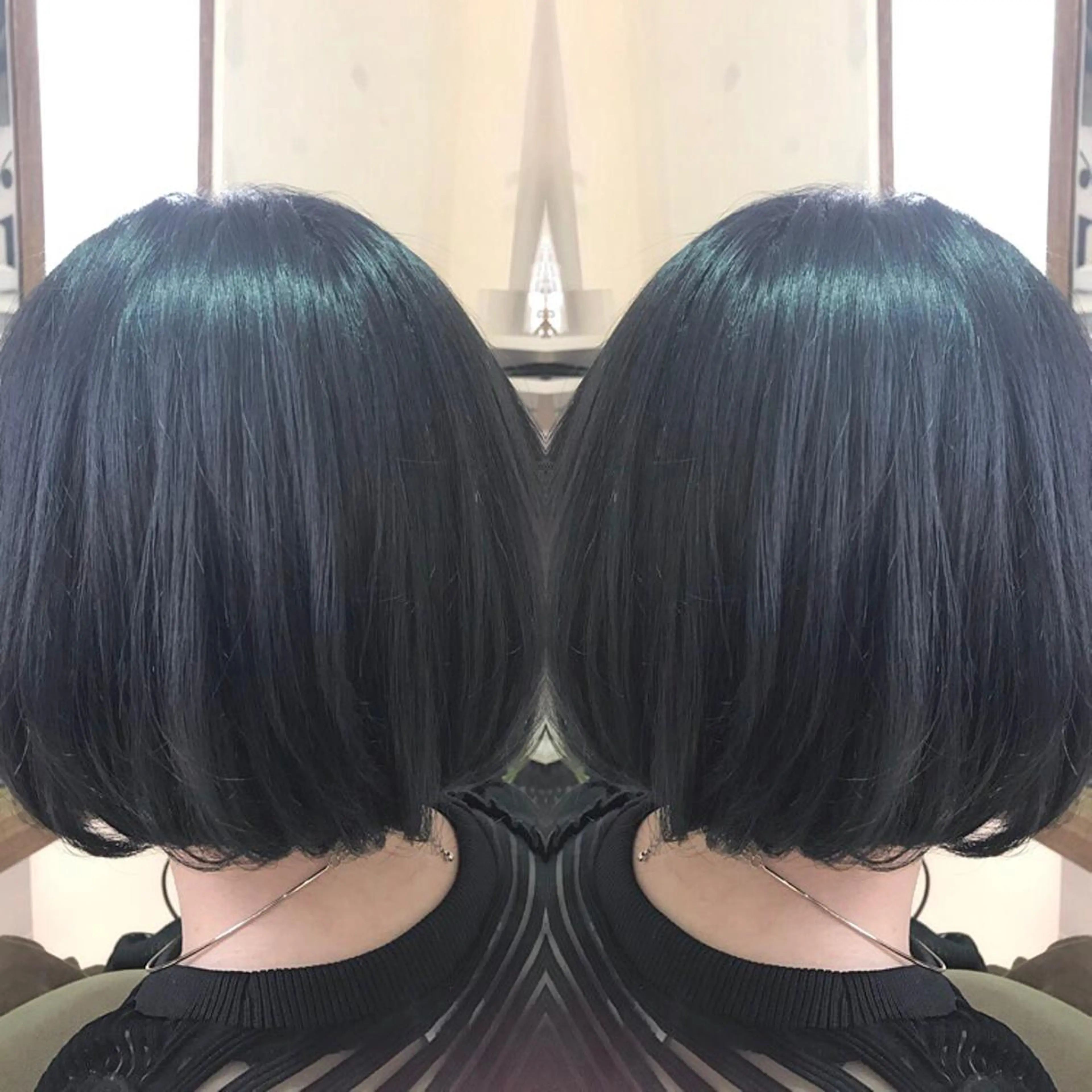 ショート カラー ブルーカラー ブルージュ 青木 茂樹⭐️ 透明感カラーのヘアスタイル