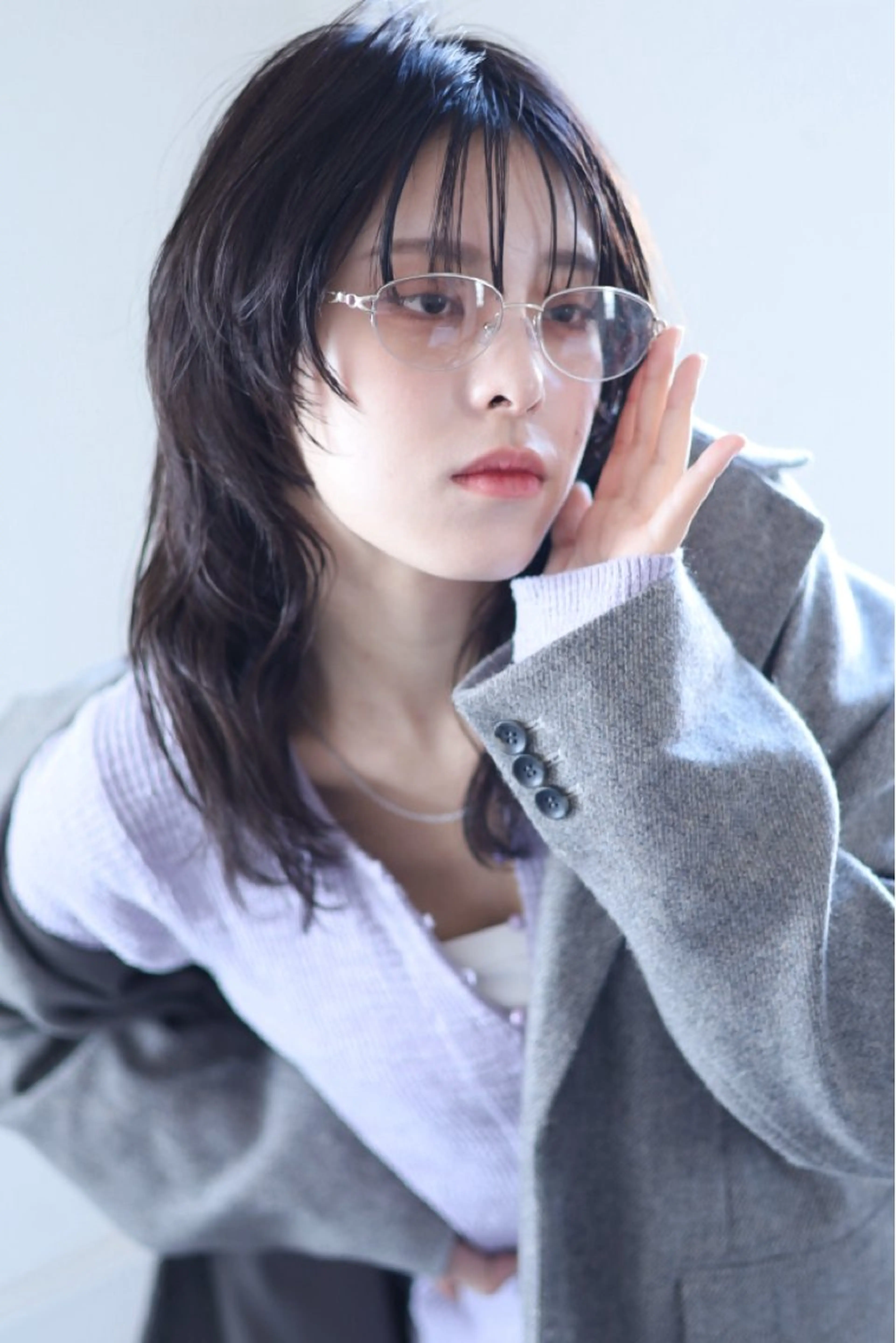 ミディアム レイヤーカット ウルフカット 当日予約◎ボブ/ 透明感カラー/まこのヘアスタイル