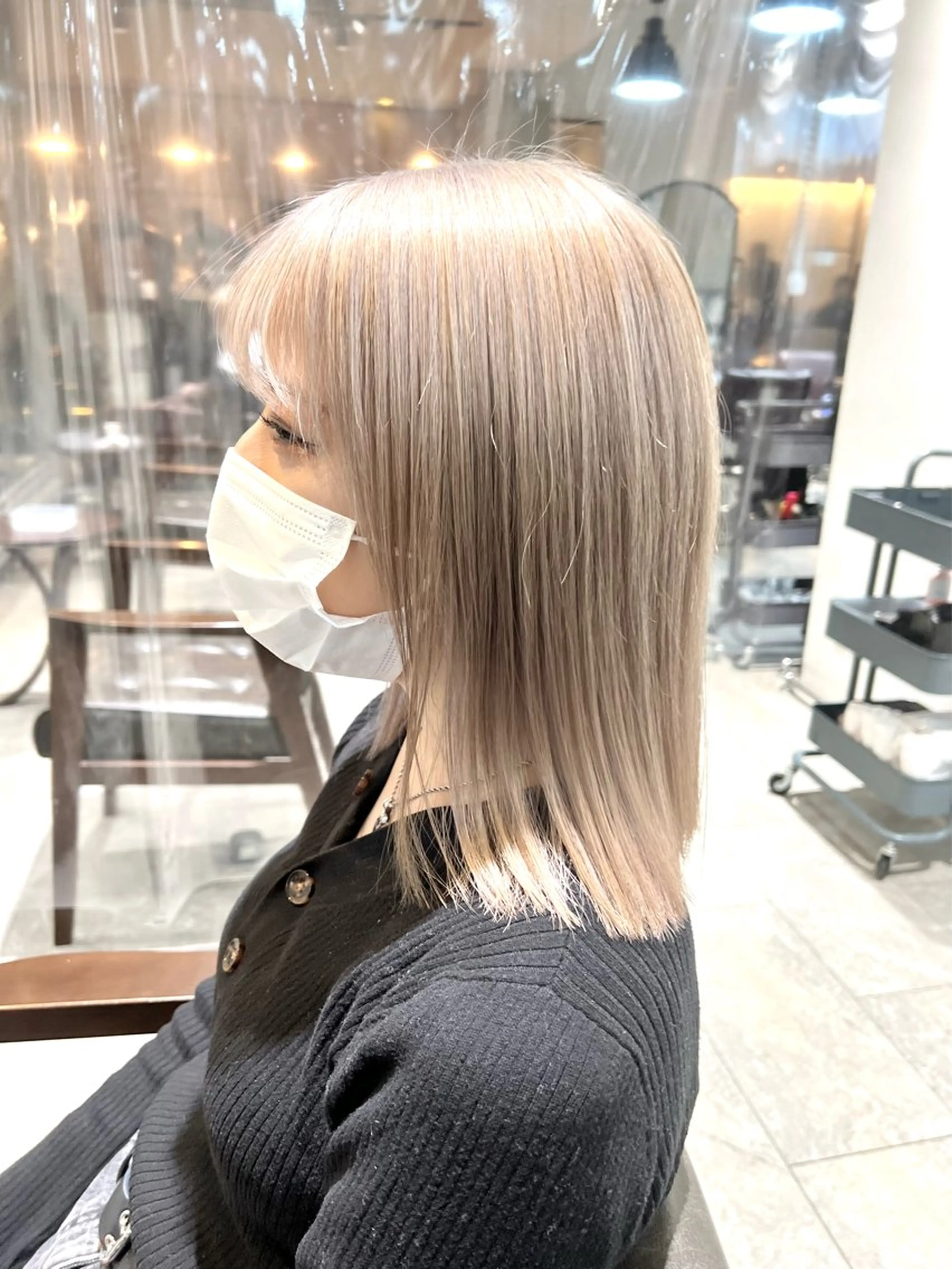 セミロング カラー ヘアカラー トリートメント ヘアセット 🌈インナーカラー ‘ショウマ’🌈のヘアスタイル