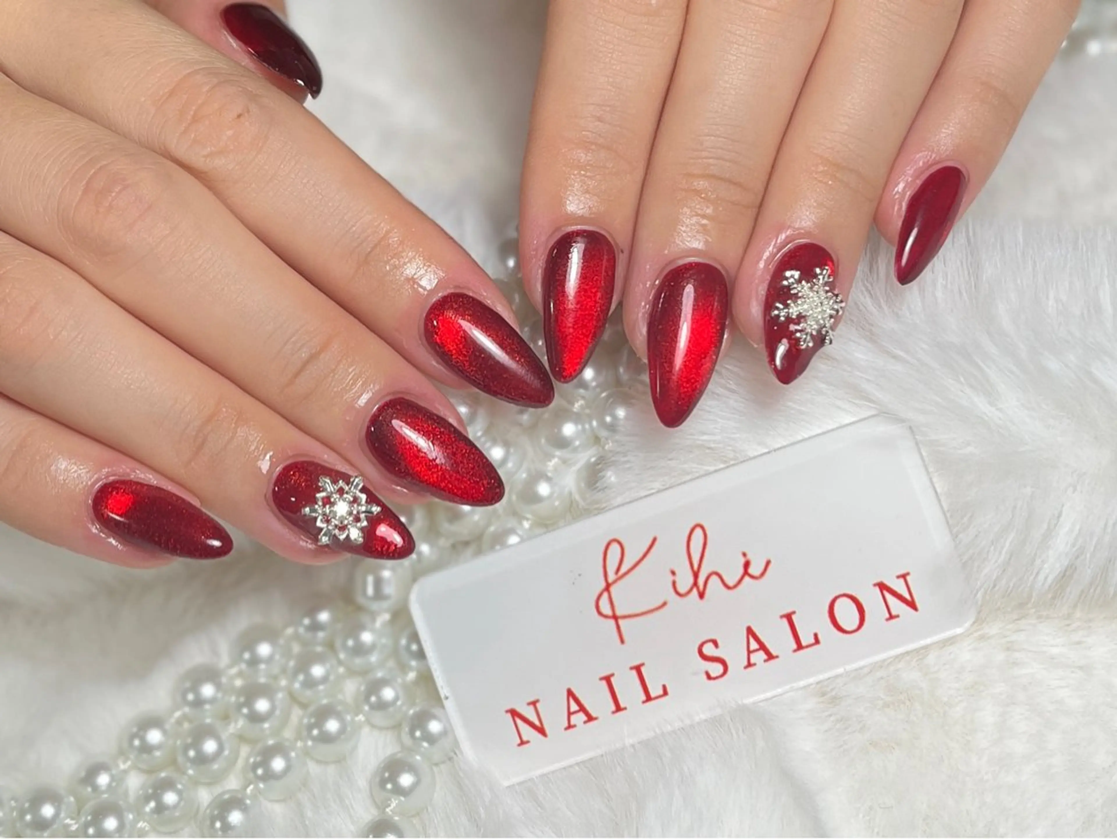 ネイル ハンドネイル ユリ🎀長さだし/ パラジェル/持ち込みのネイルデザイン