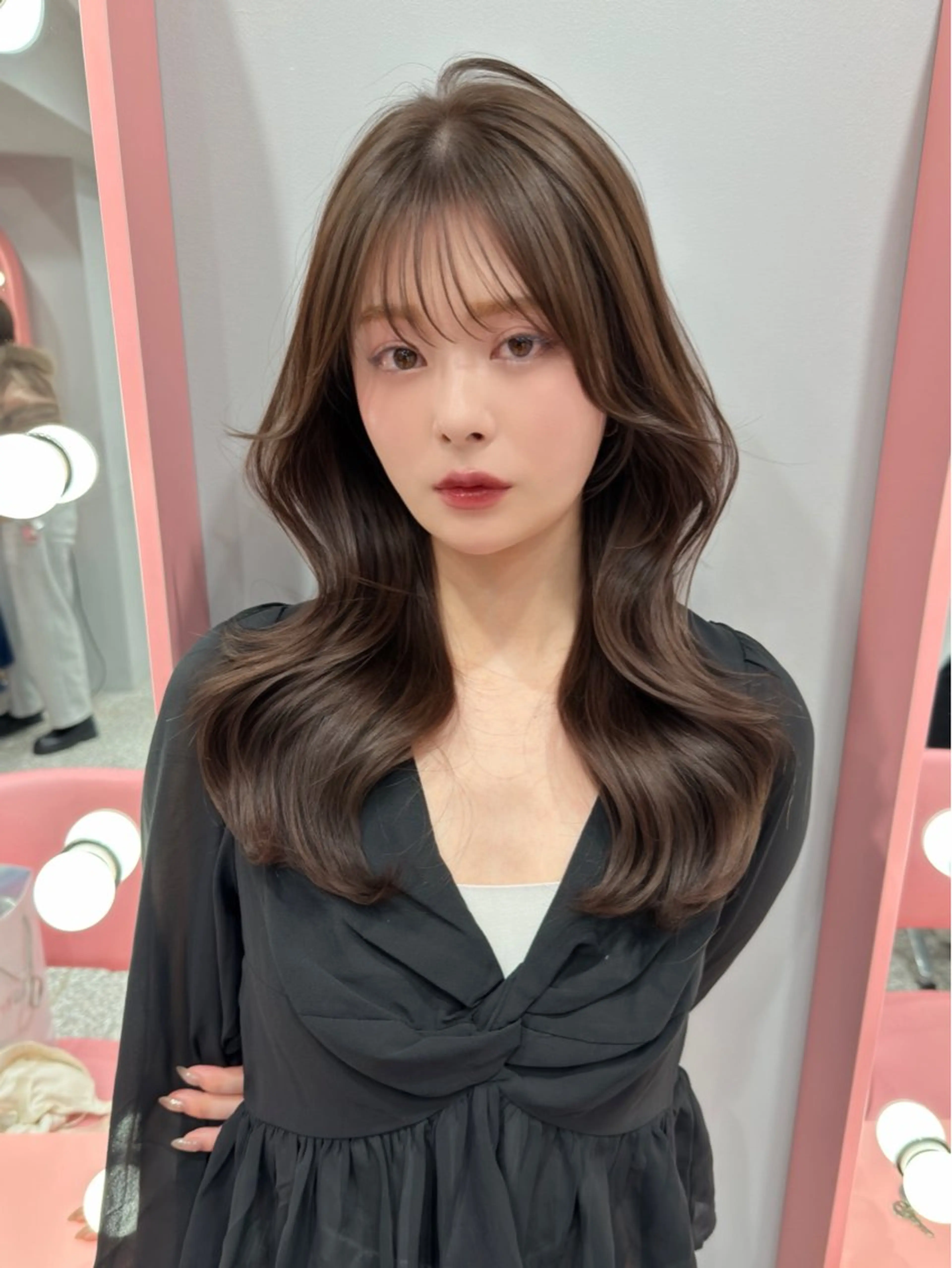 セミロング カット ヘアカラー 木串 楽人のヘアスタイル