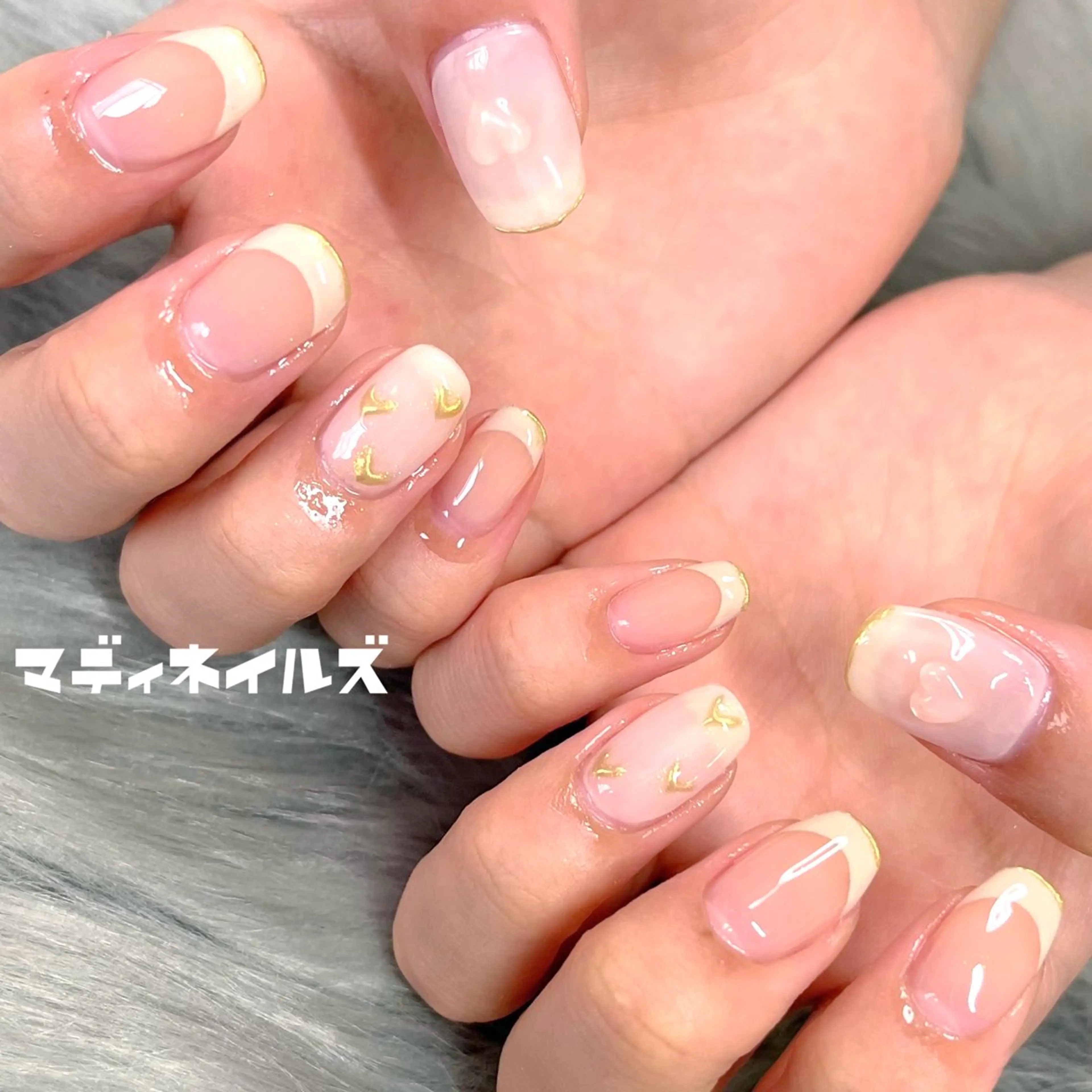ネイル フレンチネイル ホワイト MADDYNAILS ✴︎柏痛ネイルのネイルデザイン