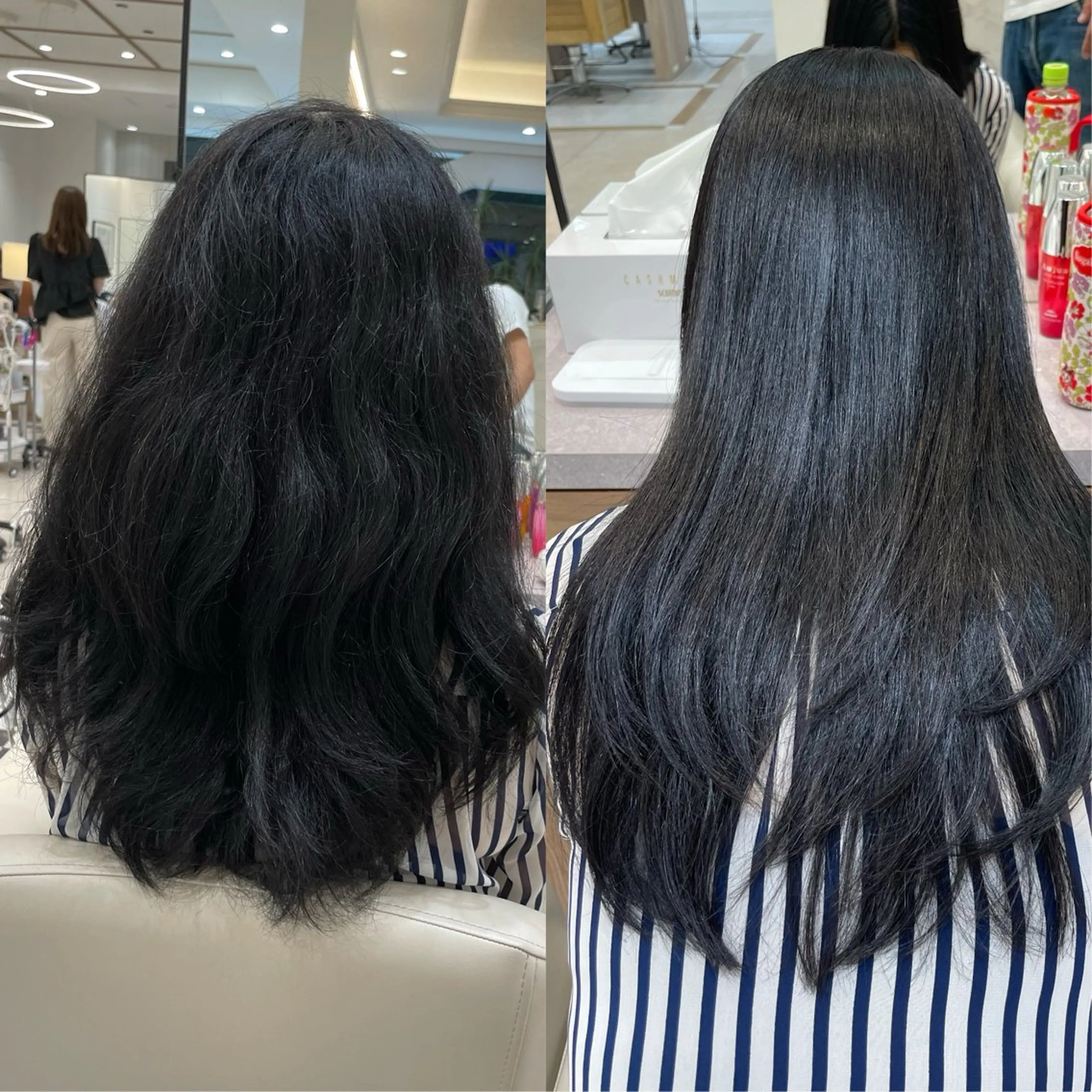 【✨髪質改善✨】　　　　　　　　　　　　　最小限のダメージ🫶🏻プレミアムストレート　毛髪強化修復トリートメント付✨の写真