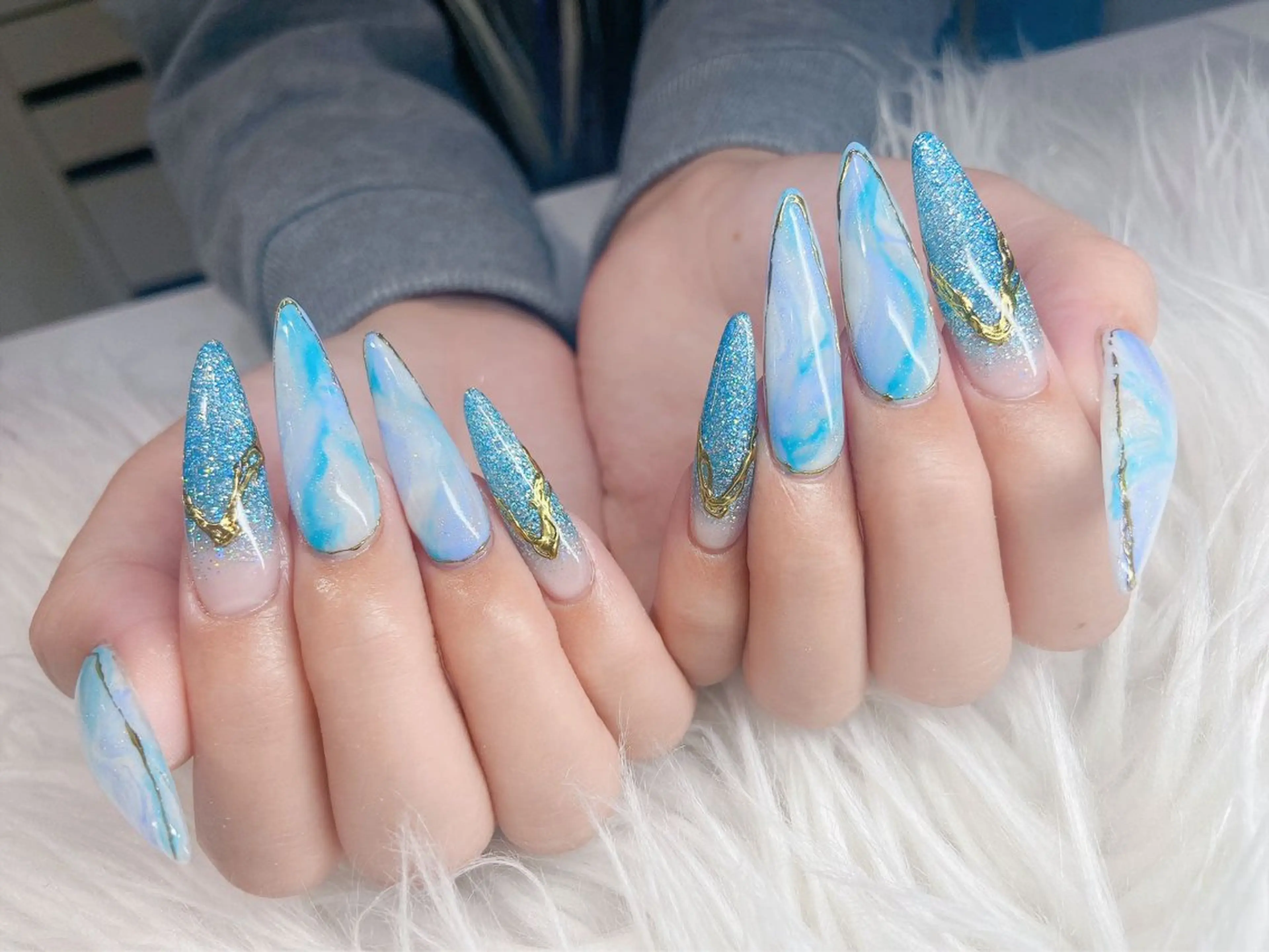 ネイル ロングネイル ネイルチップ 長さだし専門店 M2　rikaのネイルデザイン