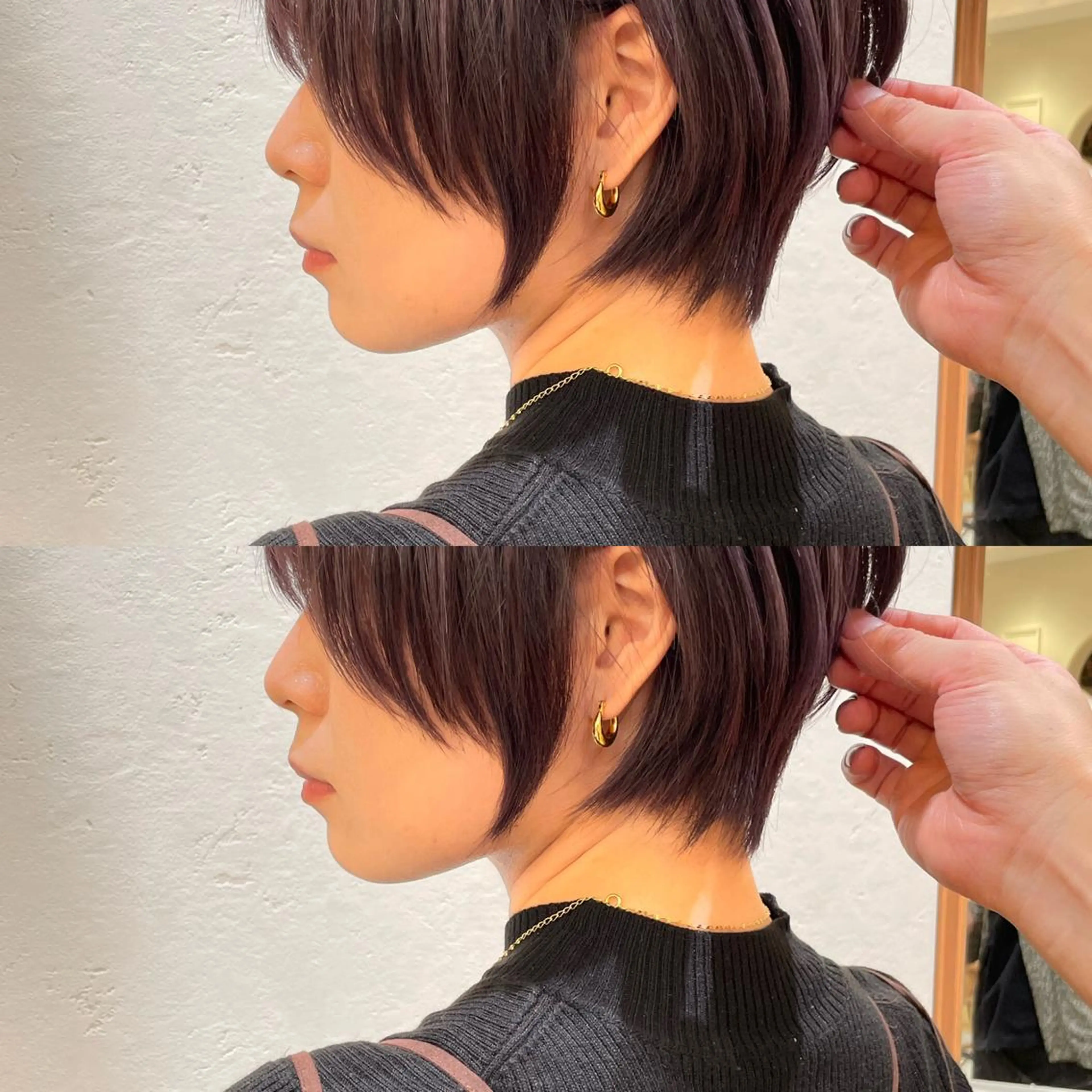 ショート カラー カット ヘアカラー トリートメント 縮毛/ショート/ ボブ/レイヤー/小原のヘアスタイル