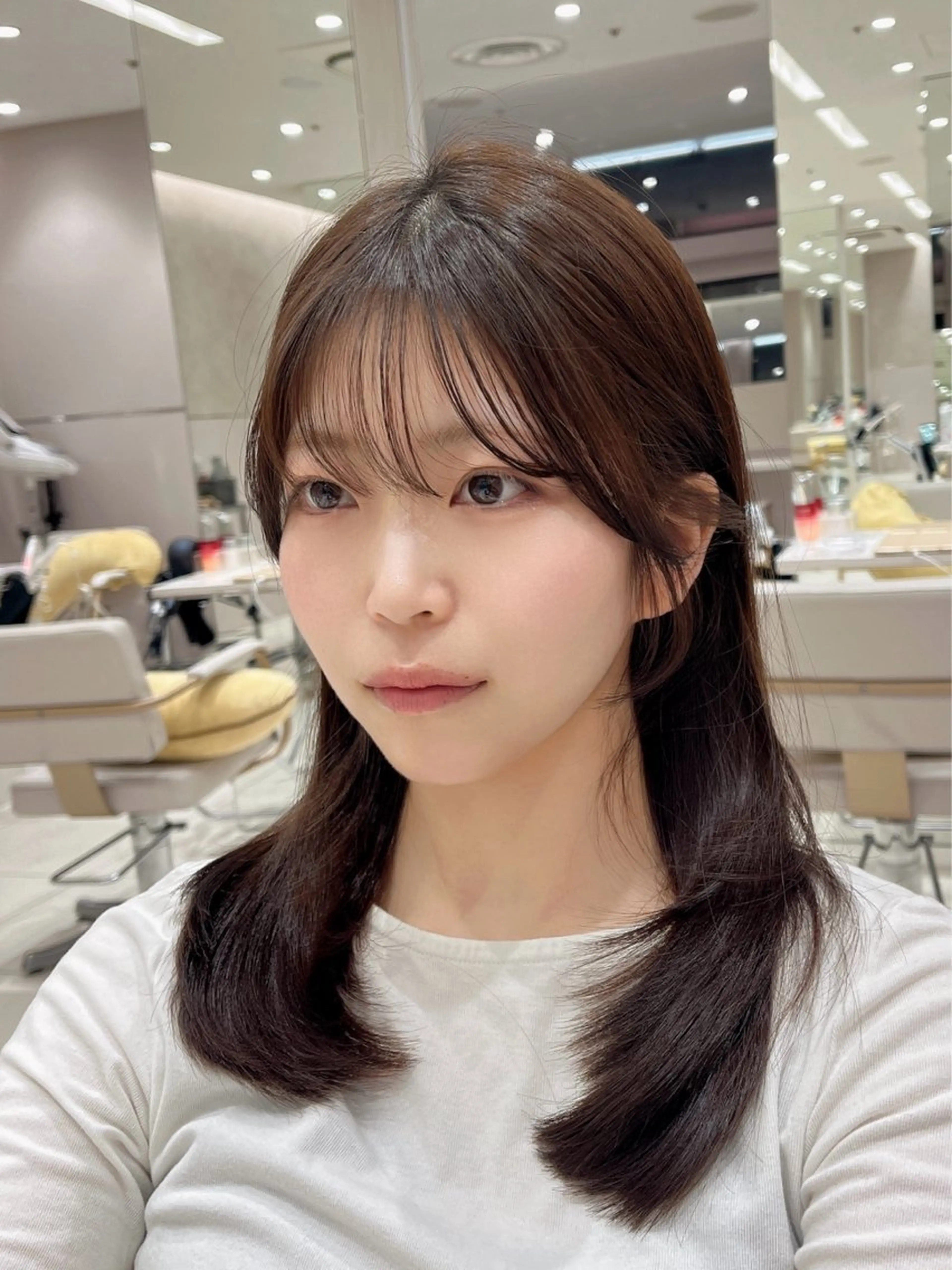 ロング カット ヘアカラー トリートメント 透明感カラー/似合わ せ前髪/柴田礼空のヘアスタイル