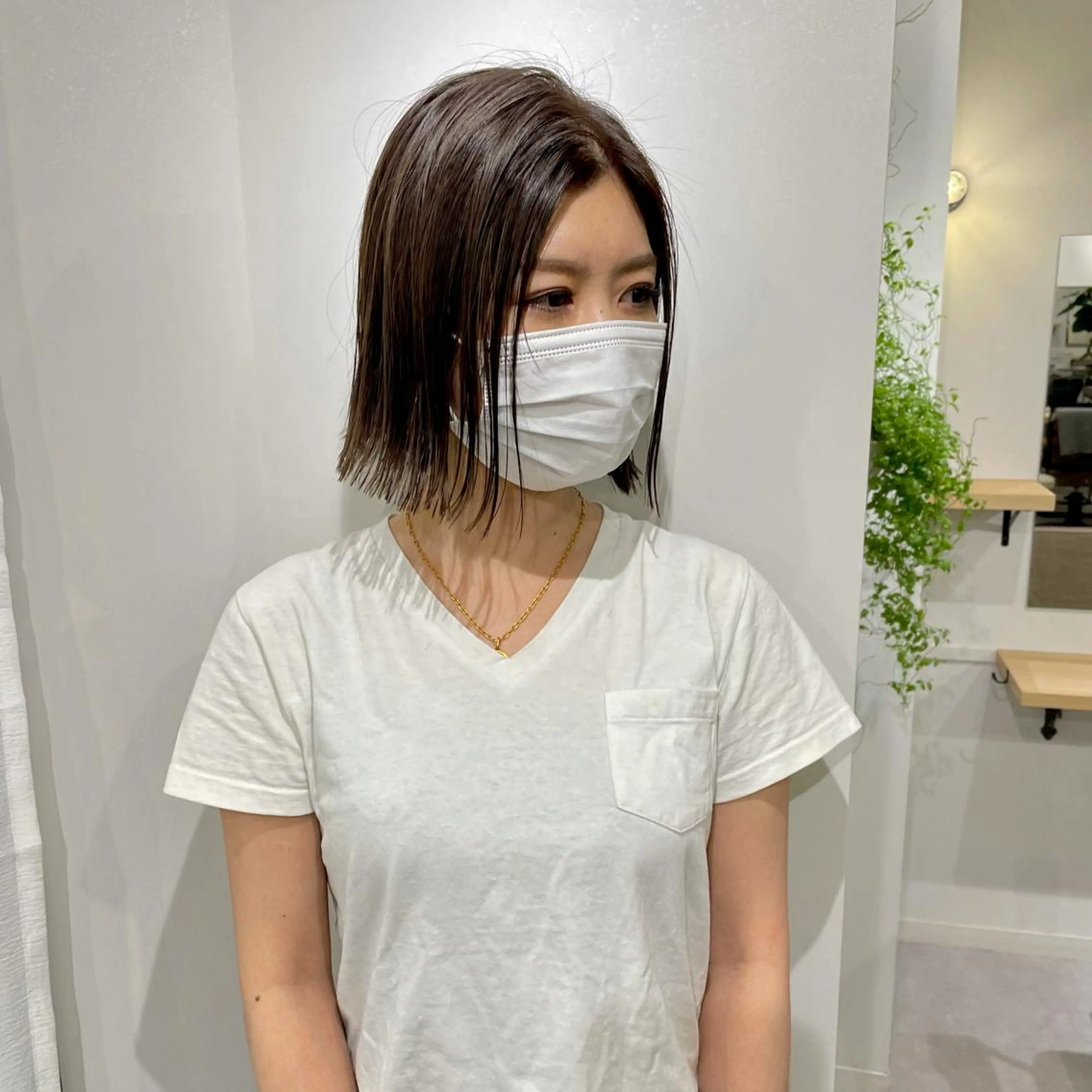 ショート カラー 切りっぱなしボブ グレージュ ハイライトカラー ボブ ハイライト ショート ボブ メンズ パーマのヘアスタイル