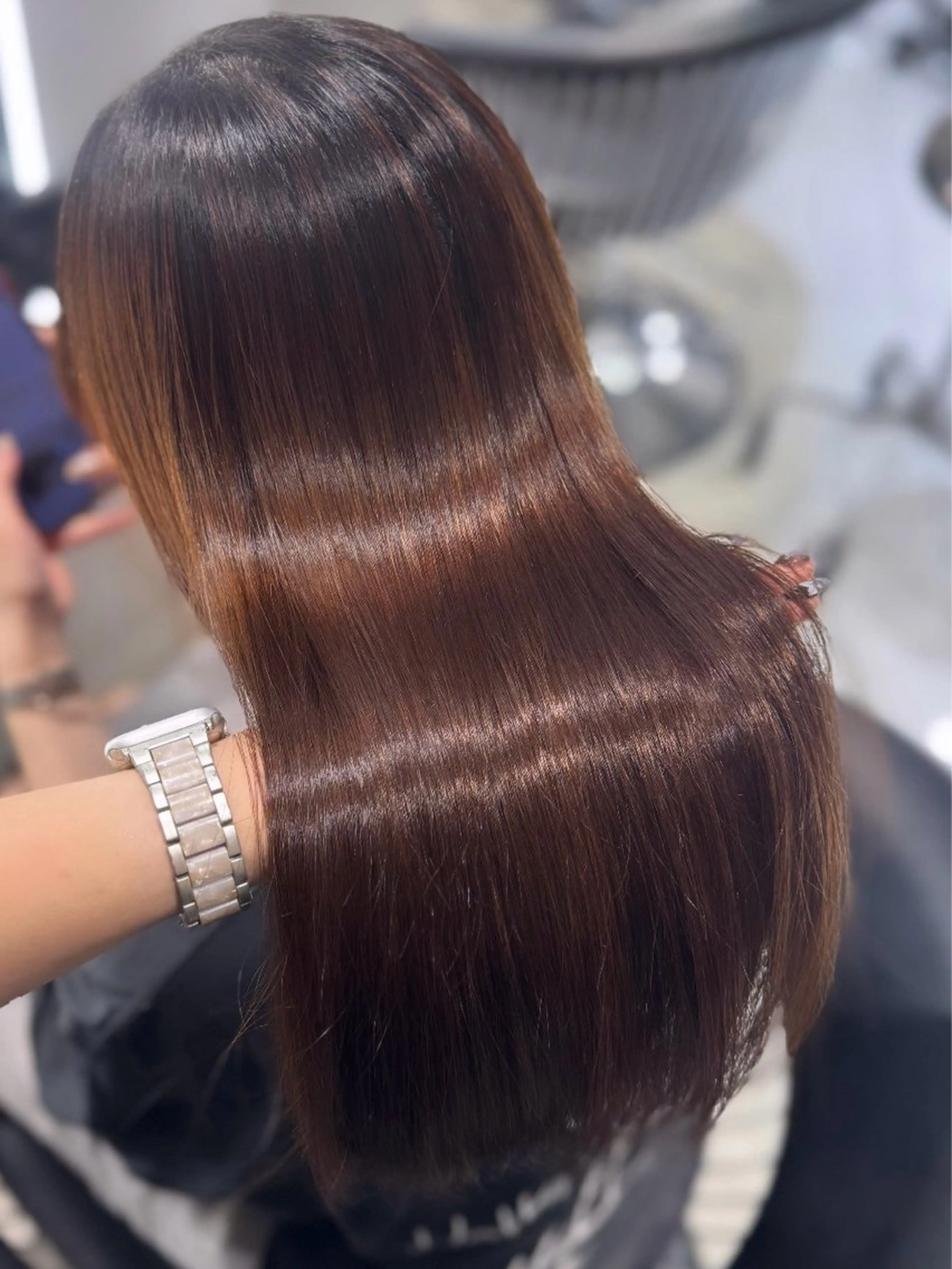 ロング カラー ヘアカラー トリートメント 🐈‍⬛カチモリ/暖 色/𝐌𝐢𝐤𝐮のヘアスタイル