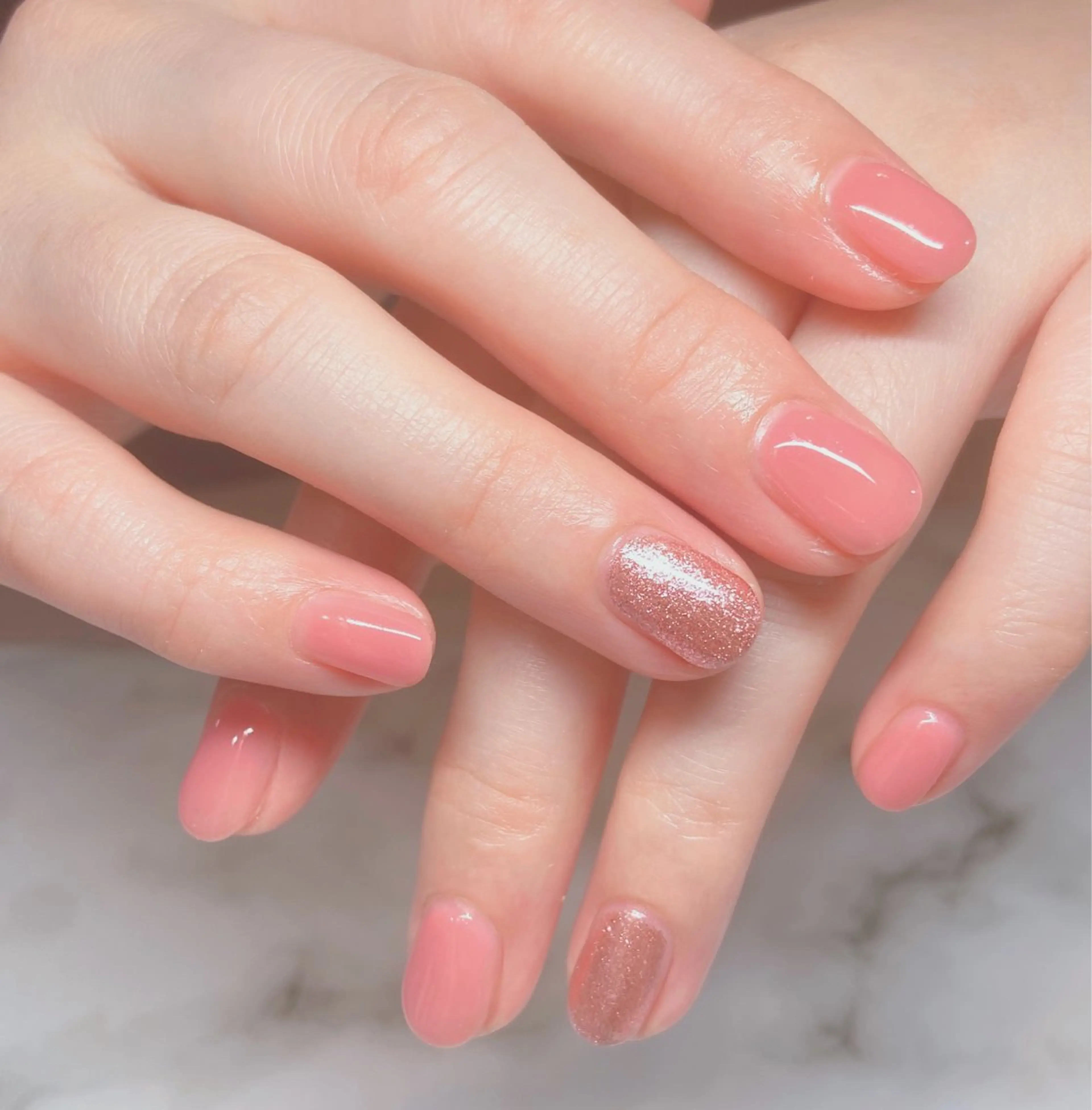 ネイル ラメ(グリッター) ワンカラーネイル ハンドネイル オトク ネイルのネイルデザイン