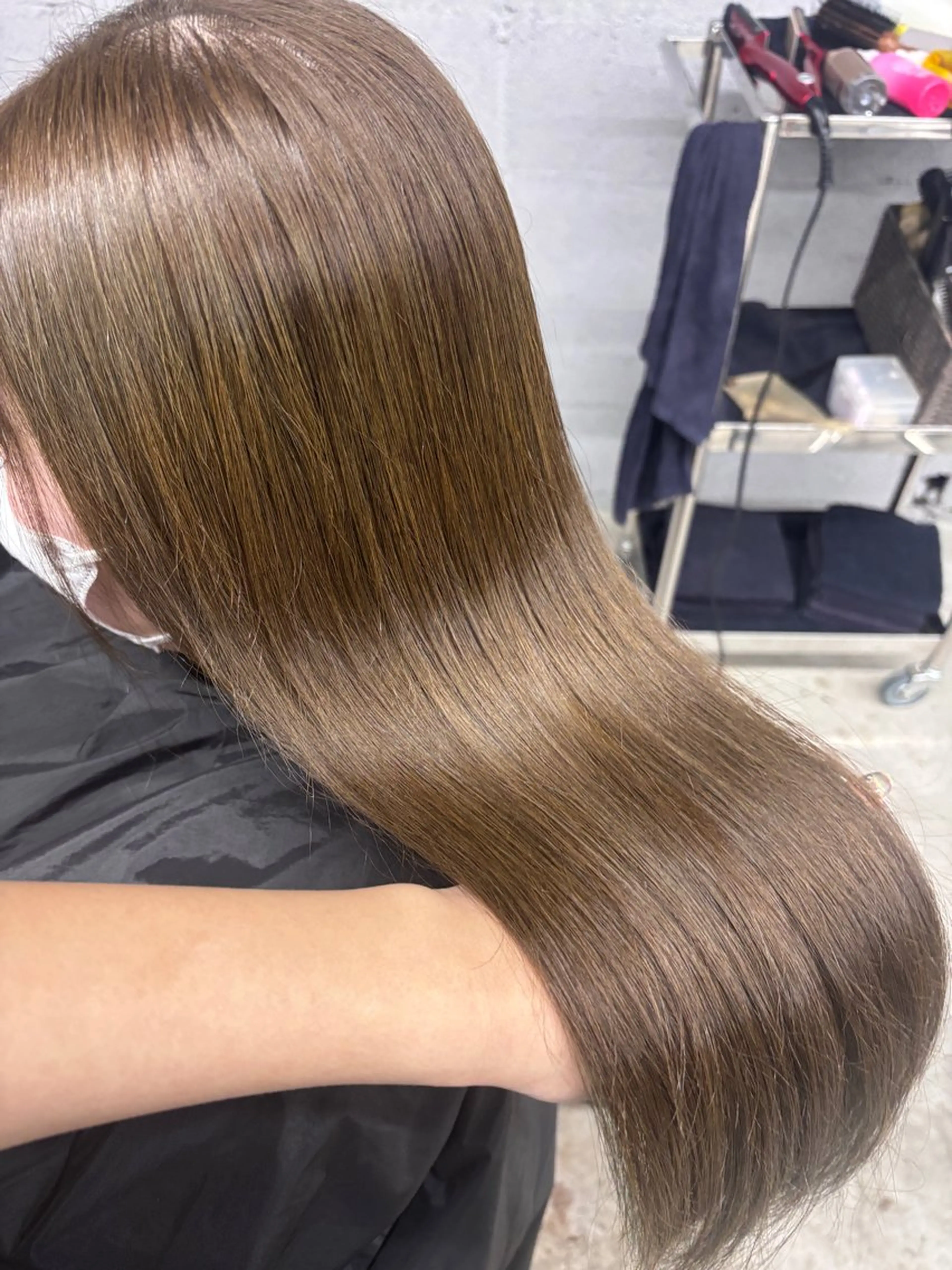 ロング アッシュ ヘアカラー 透明感ｶﾗｰ🫧 Rico💗空き🈶のヘアスタイル