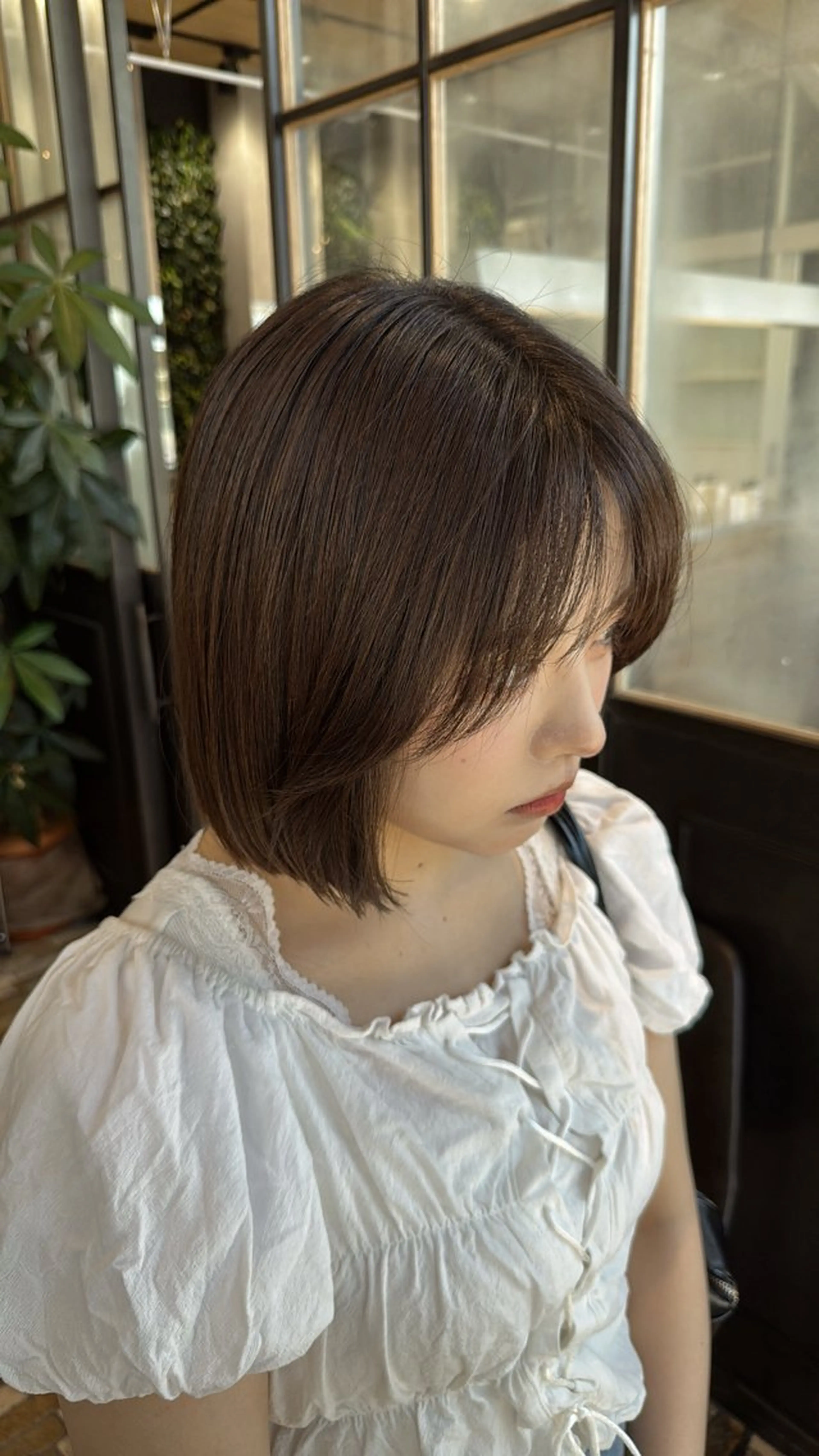 ショート ボブ カット ヘアカラー ハッシュカット /momocaのヘアスタイル