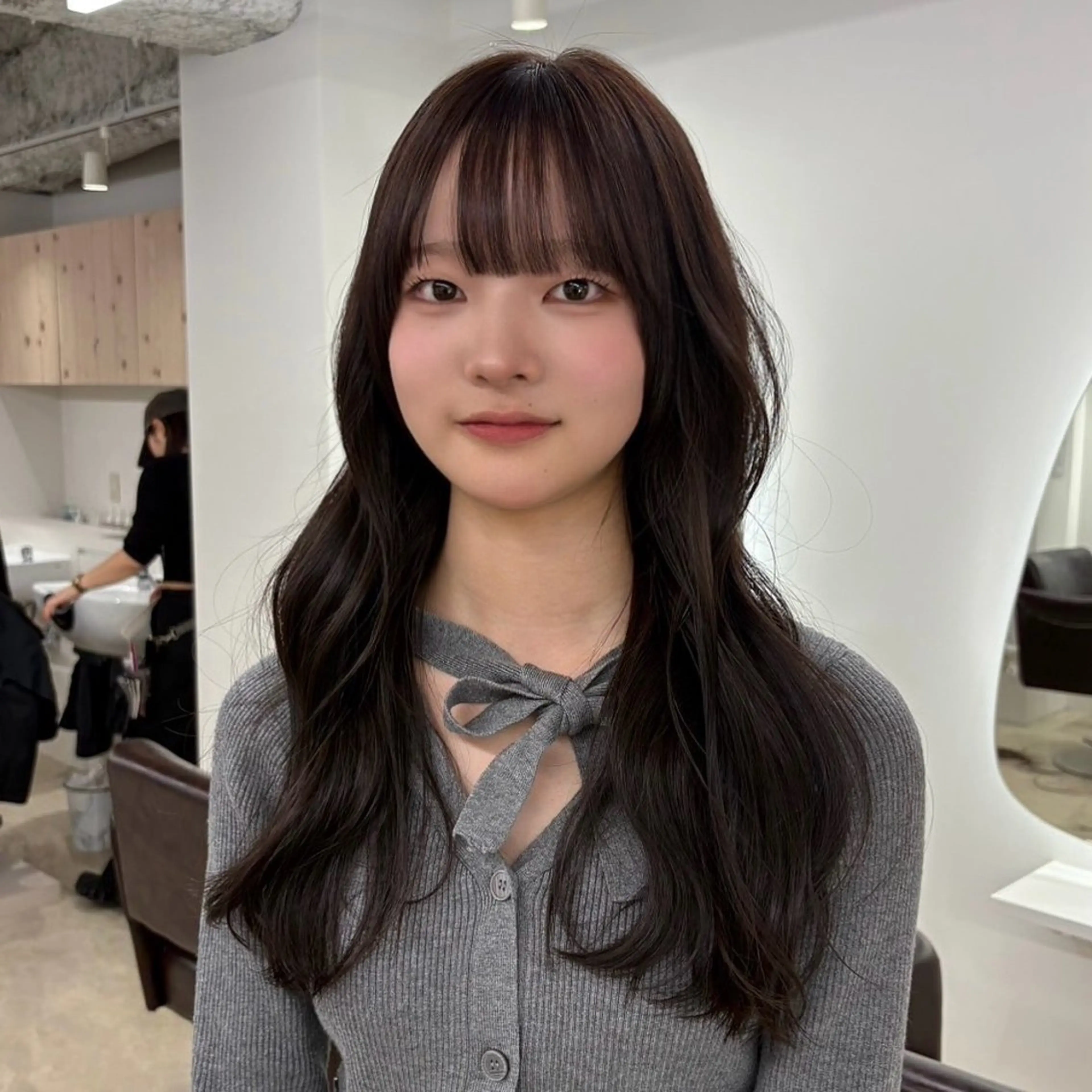 【🍭学割U24🍭】韓国風タッセルカット+ツヤ感カラー+トリートメント_ミニモ学割の写真