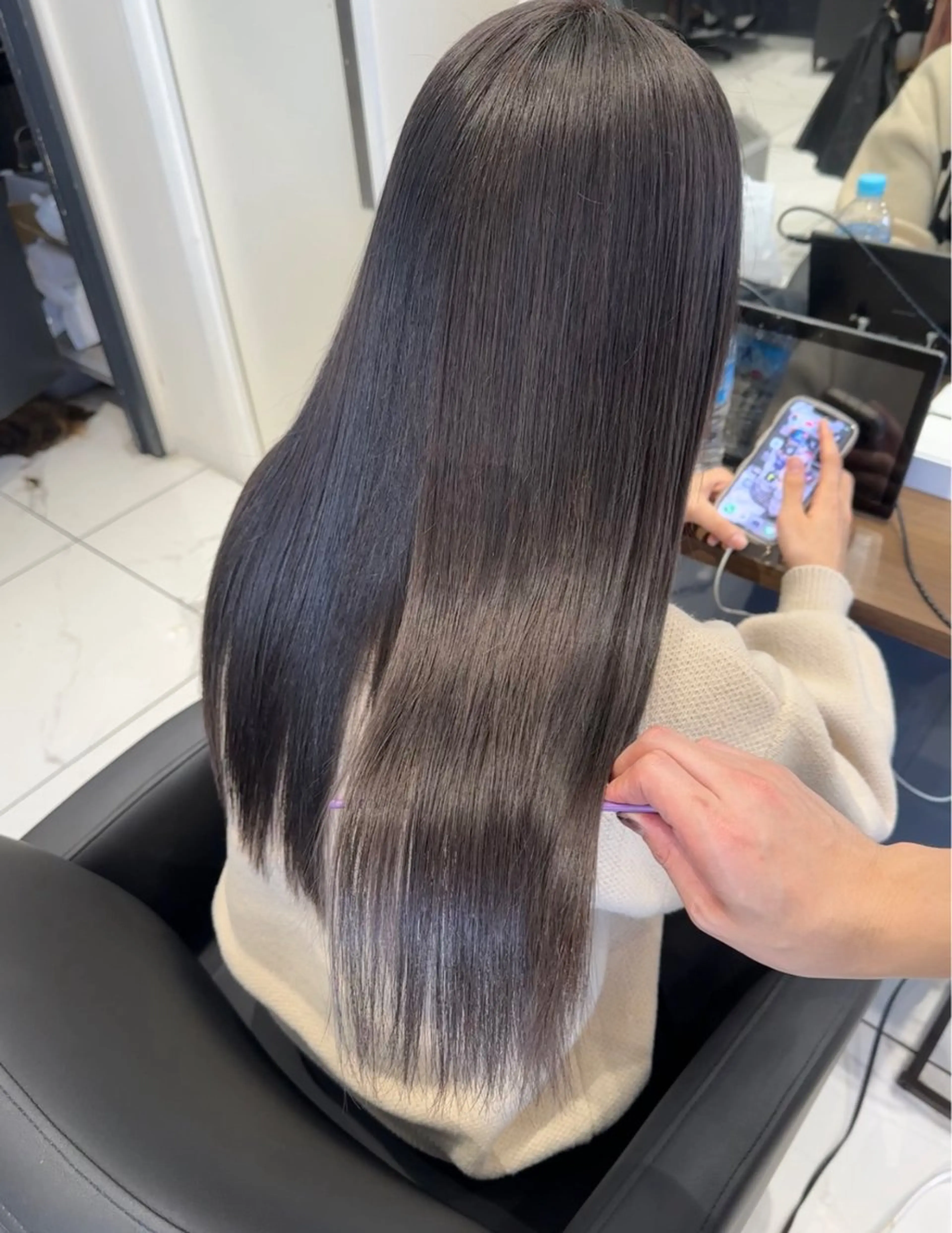 髪質改善カラー+4STEP髪質改善トリートメント✨の写真