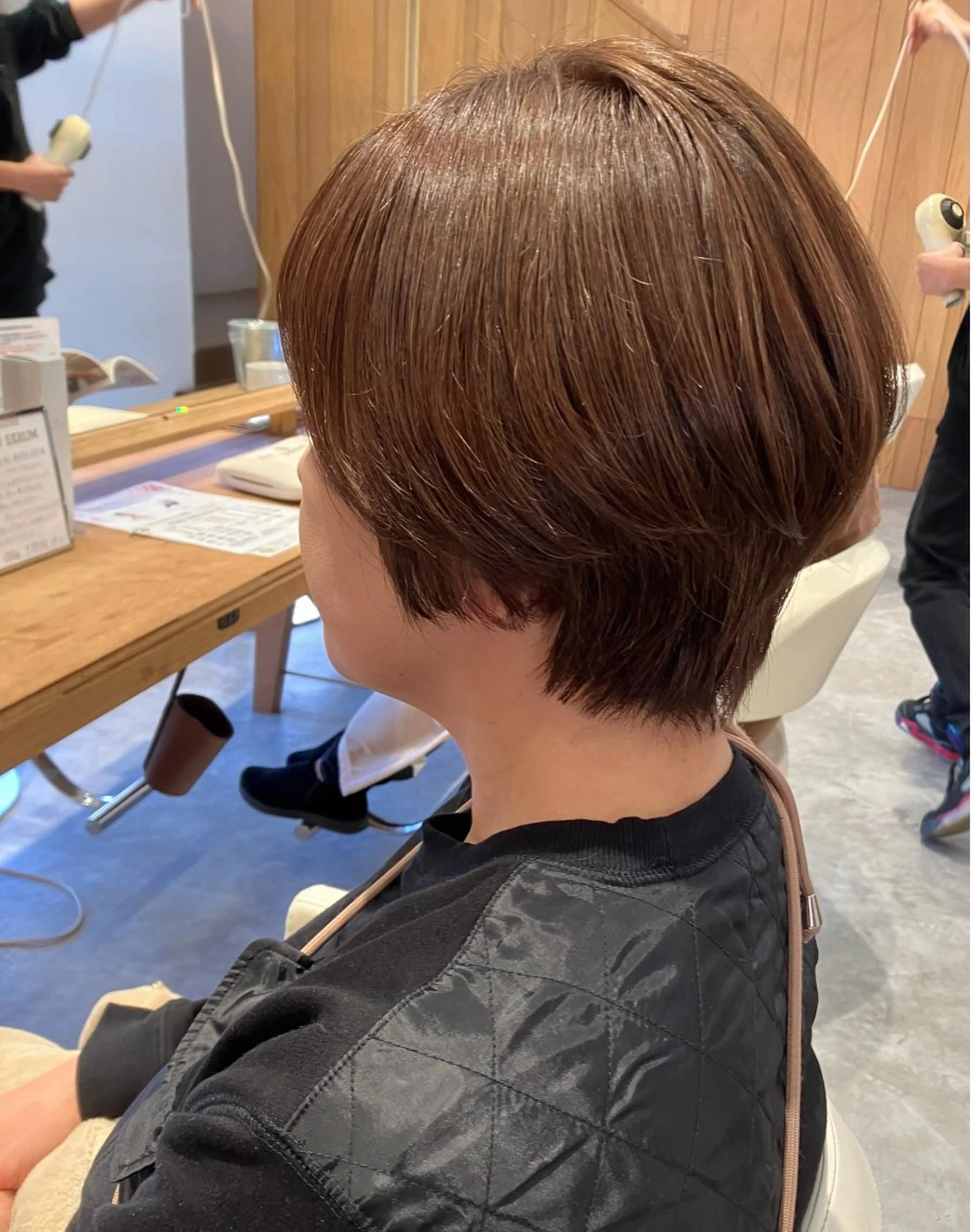 ショート カラー アッシュ ショートヘア カット ヘアカラー 佐藤 悠生 メンズパーマ.カットのヘアスタイル