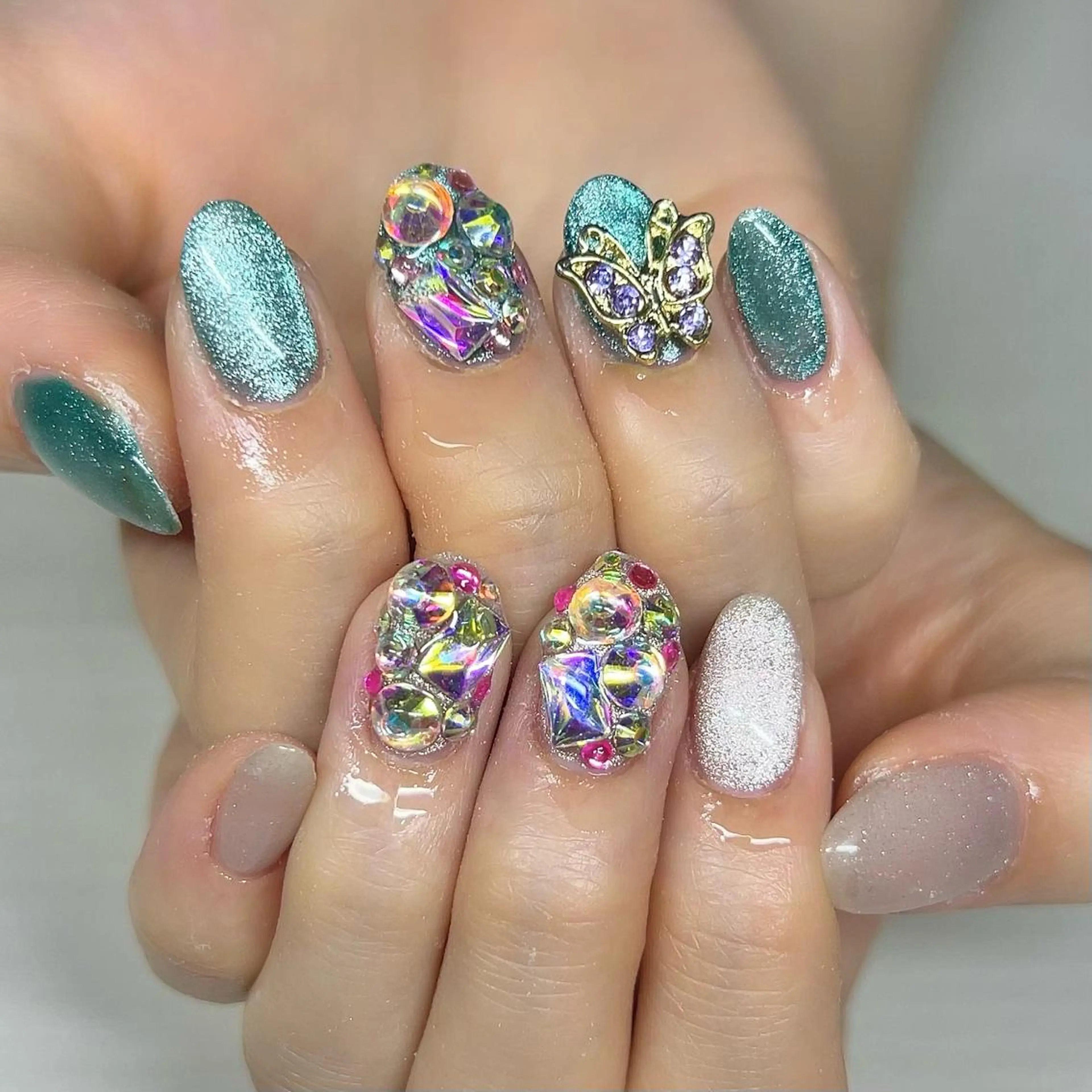 ネイル マグネットネイル ハンドネイル 【Yappy🌈】 💖P-tanaのネイルデザイン