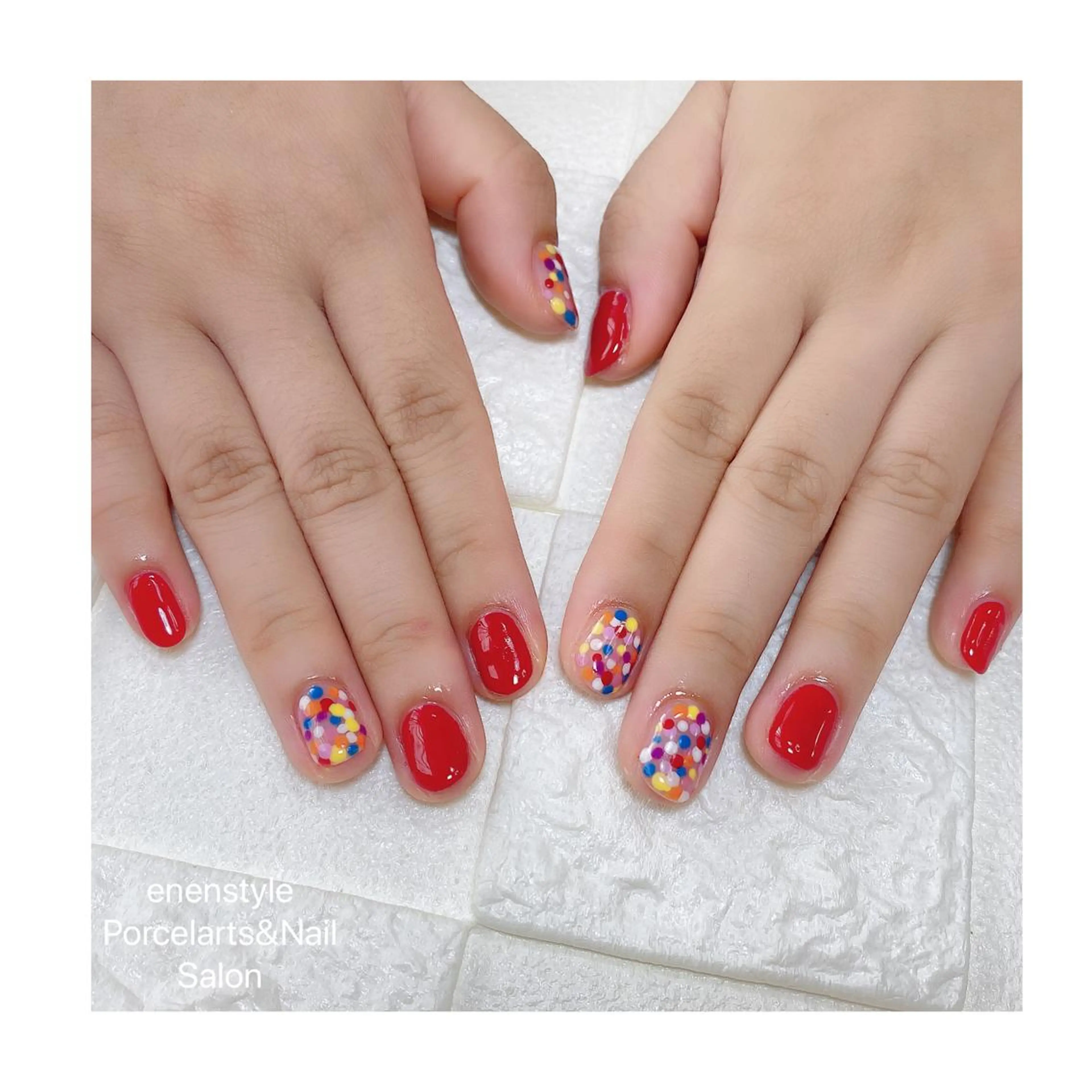 ショート ネイル ハンドネイル 👑enen style👑のネイルデザイン
