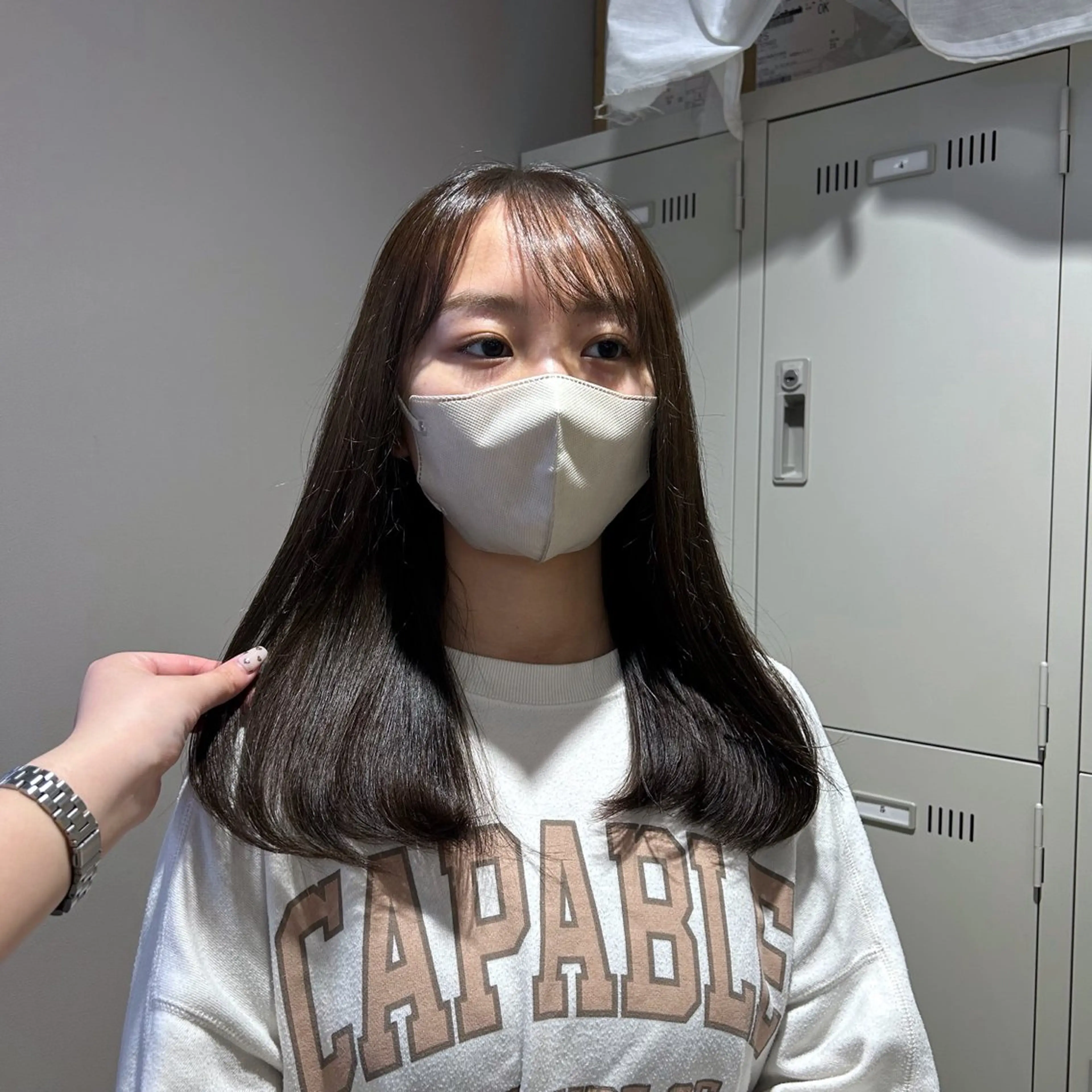 カラー 透明感ベージュ🤎 ナチュラルレイヤーのヘアスタイル