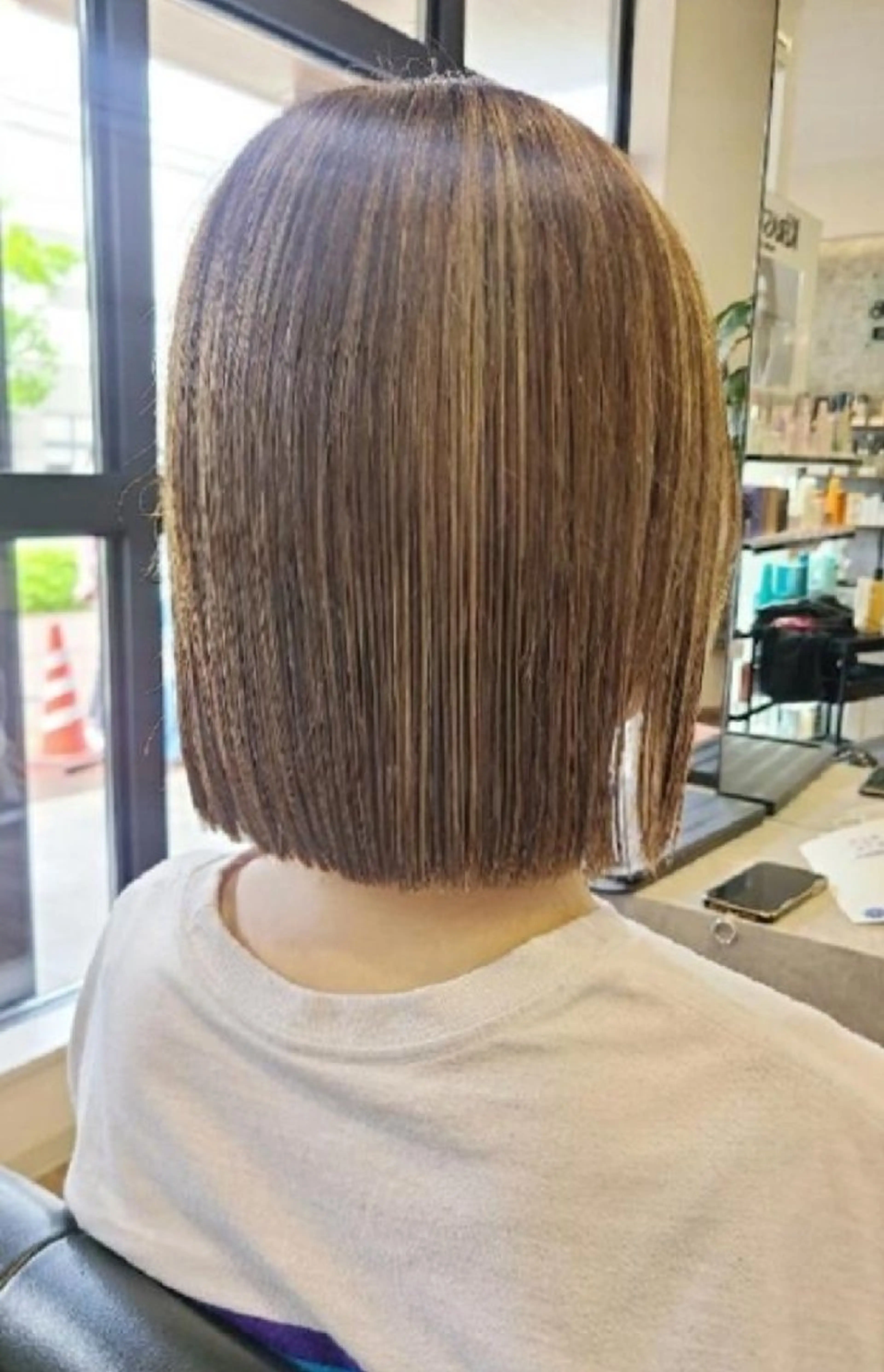 ミディアム カラー カット ヘアカラー トリートメント 関口 友菜のヘアスタイル