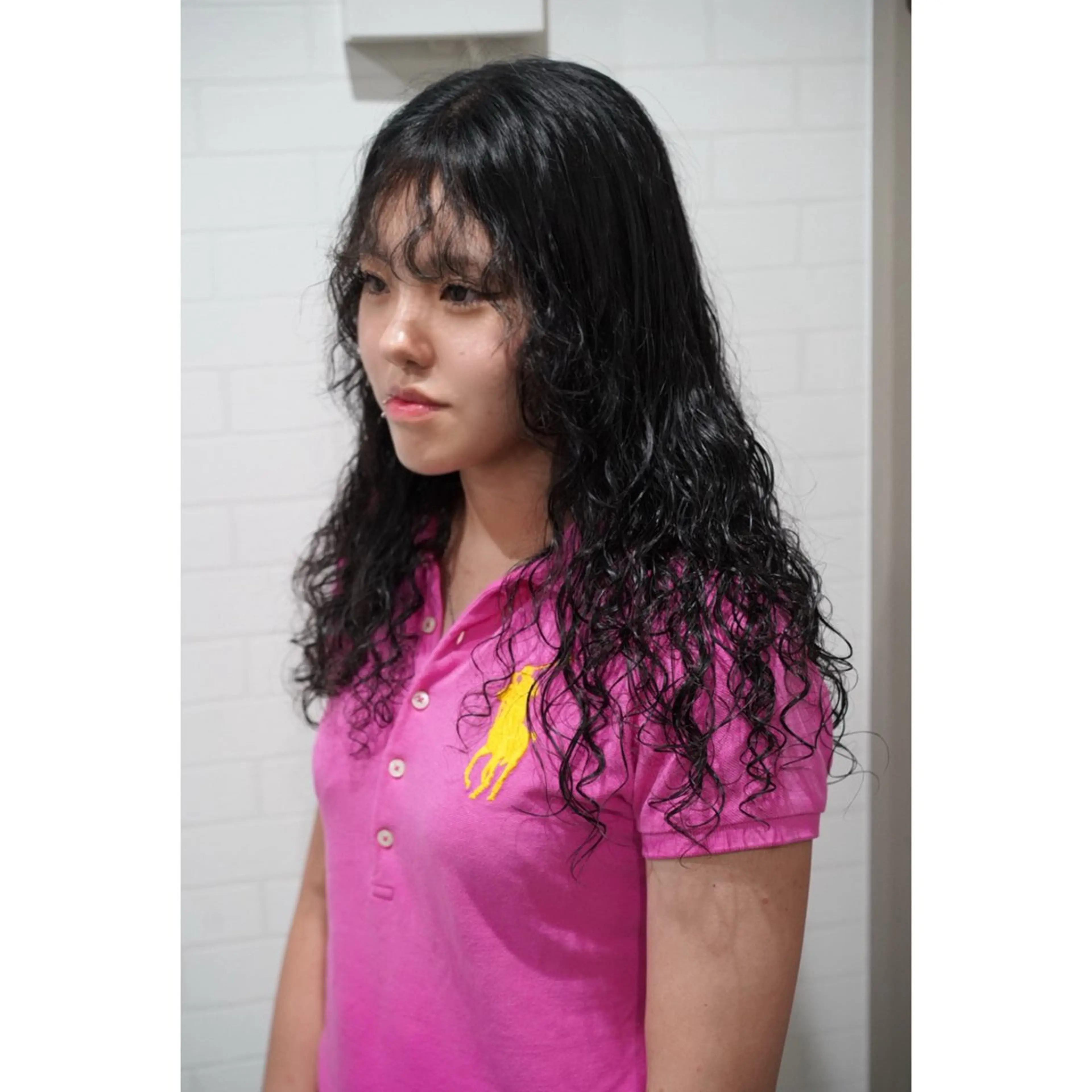 ロング パーマ パーマ トリートメント ヘアセット Bernie boyのヘアスタイル